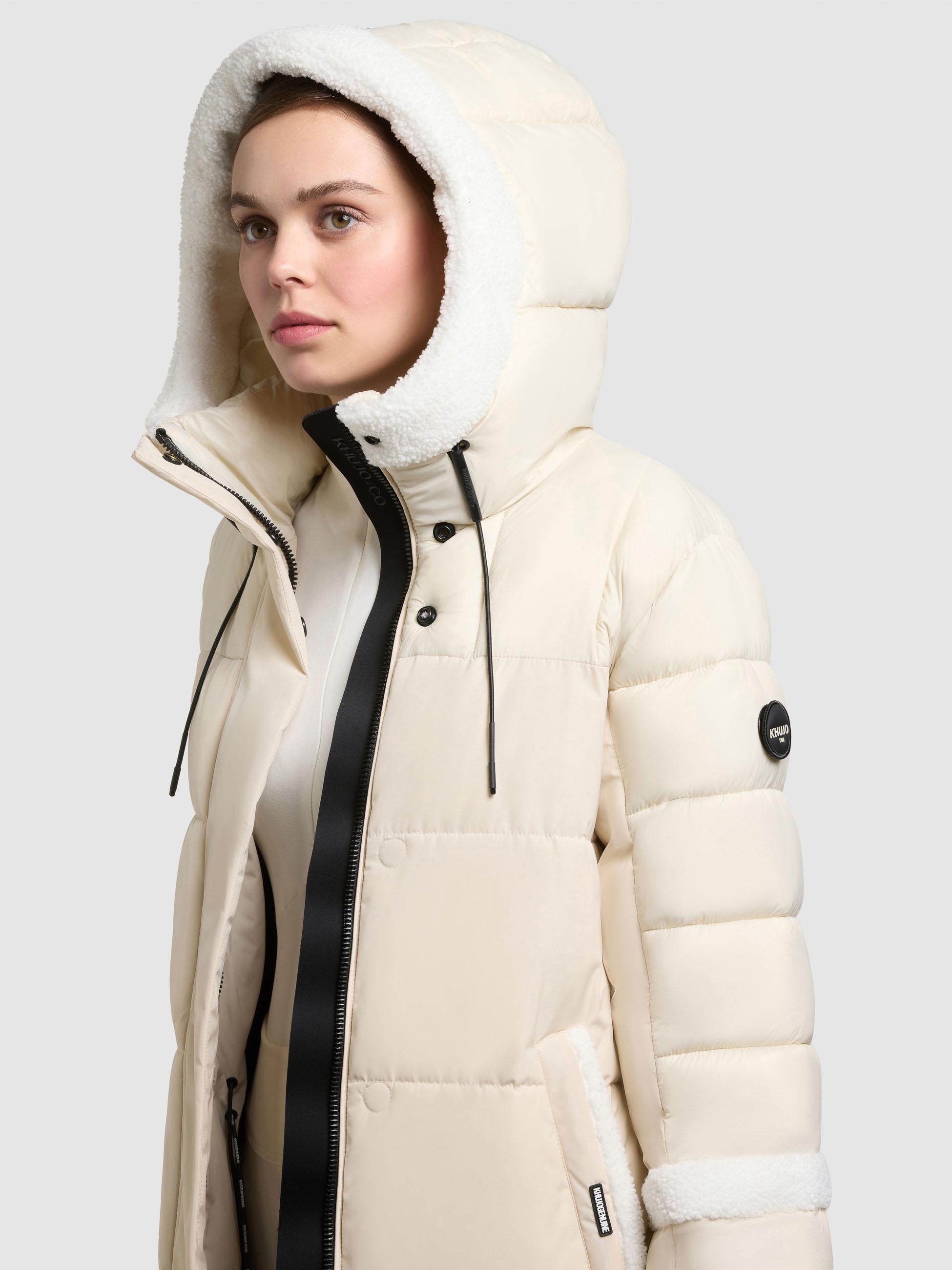 khujo Steppmantel »Desna2« Langer gesteppter Damen Mantel mit zahlreichen Features