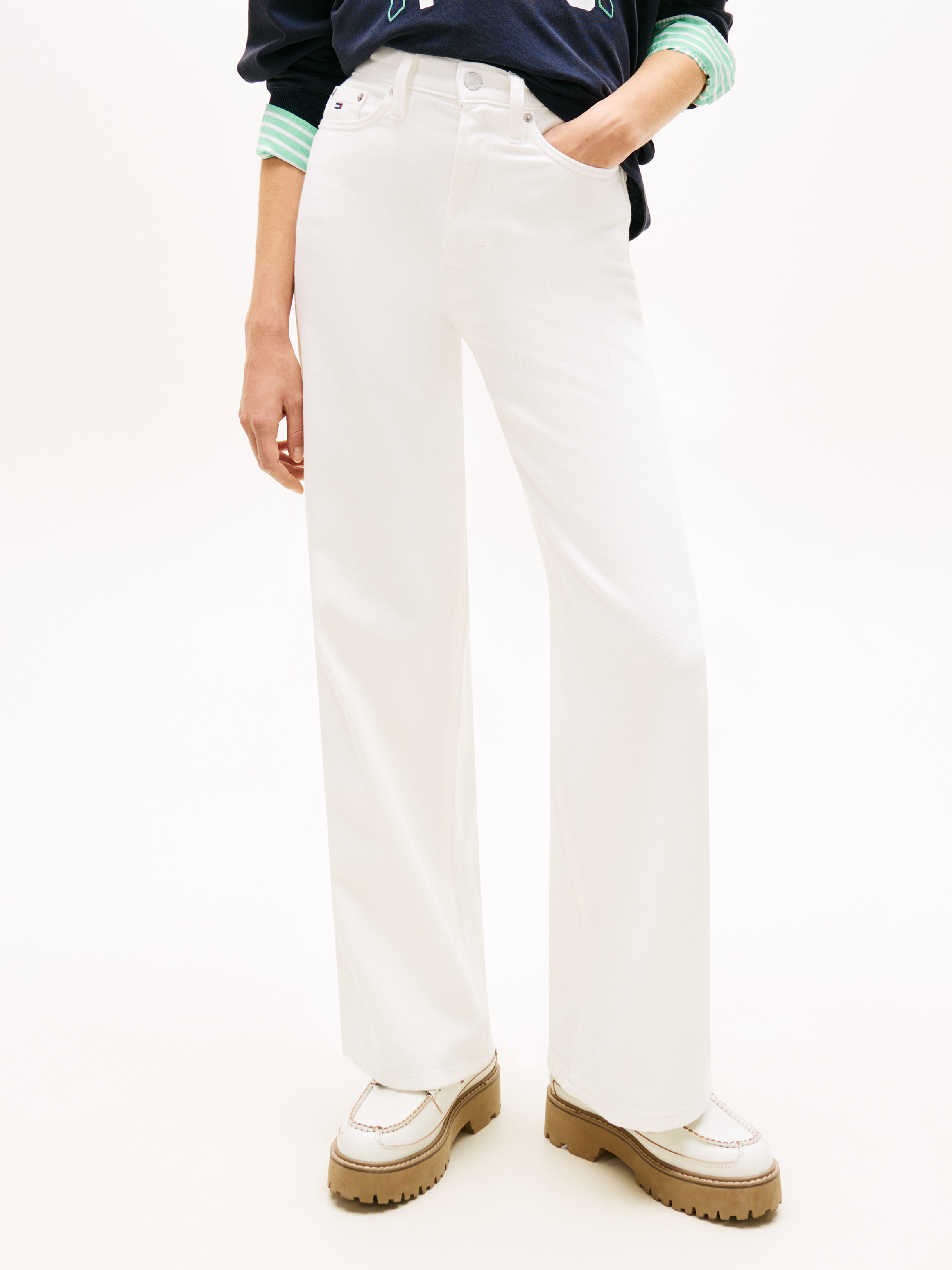 Tommy Jeans Loose-fit-Jeans "CLAIRE HR WD BJ4199" mit hohem Bund, Wide Leg