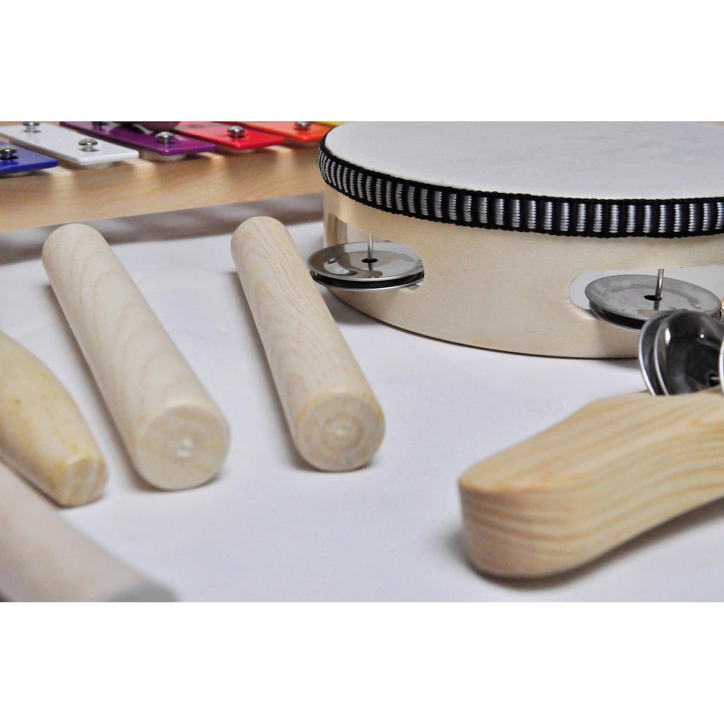 Clifton Trommel »9 teiliges Kinder Percussion Set mit CD«