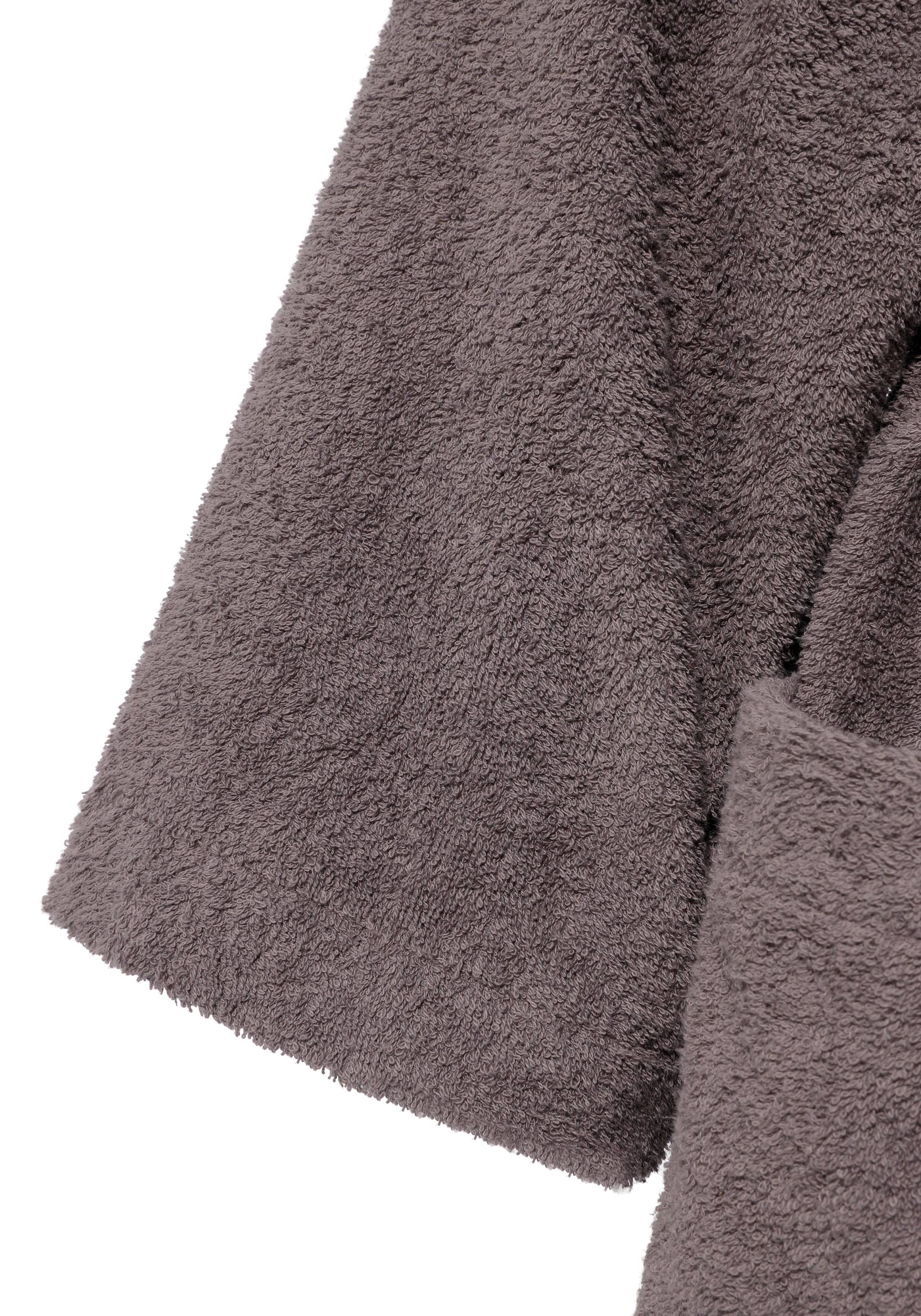 KangaROOS Unisex-Bademantel »Cassidy, für Damen & Herren, Standardlänge & Überlänge«, (1 St.), mit Taschen, Männer und Frauen, Baumwolle, Reise, Hotel, Sauna, S-3XL