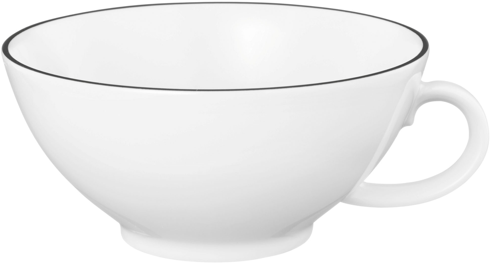 Seltmann Weiden Tasse "Lido Black Line" Teeobertasse 0,14 l günstig online kaufen