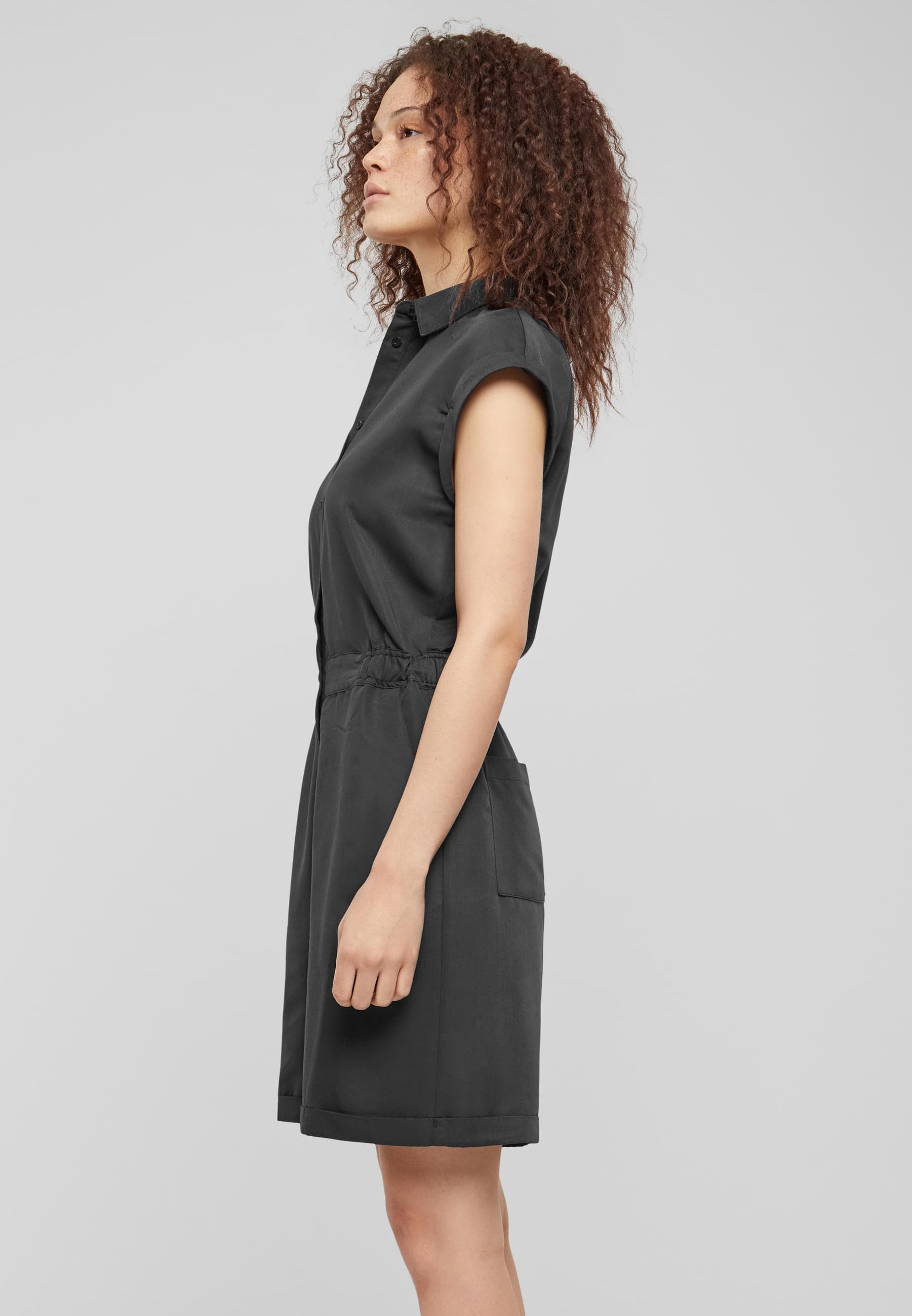 URBAN CLASSICS Jumpsuit »Urban Classics Damen Ladies Viscose Twill Jumpsuit«, (1 tlg.)
