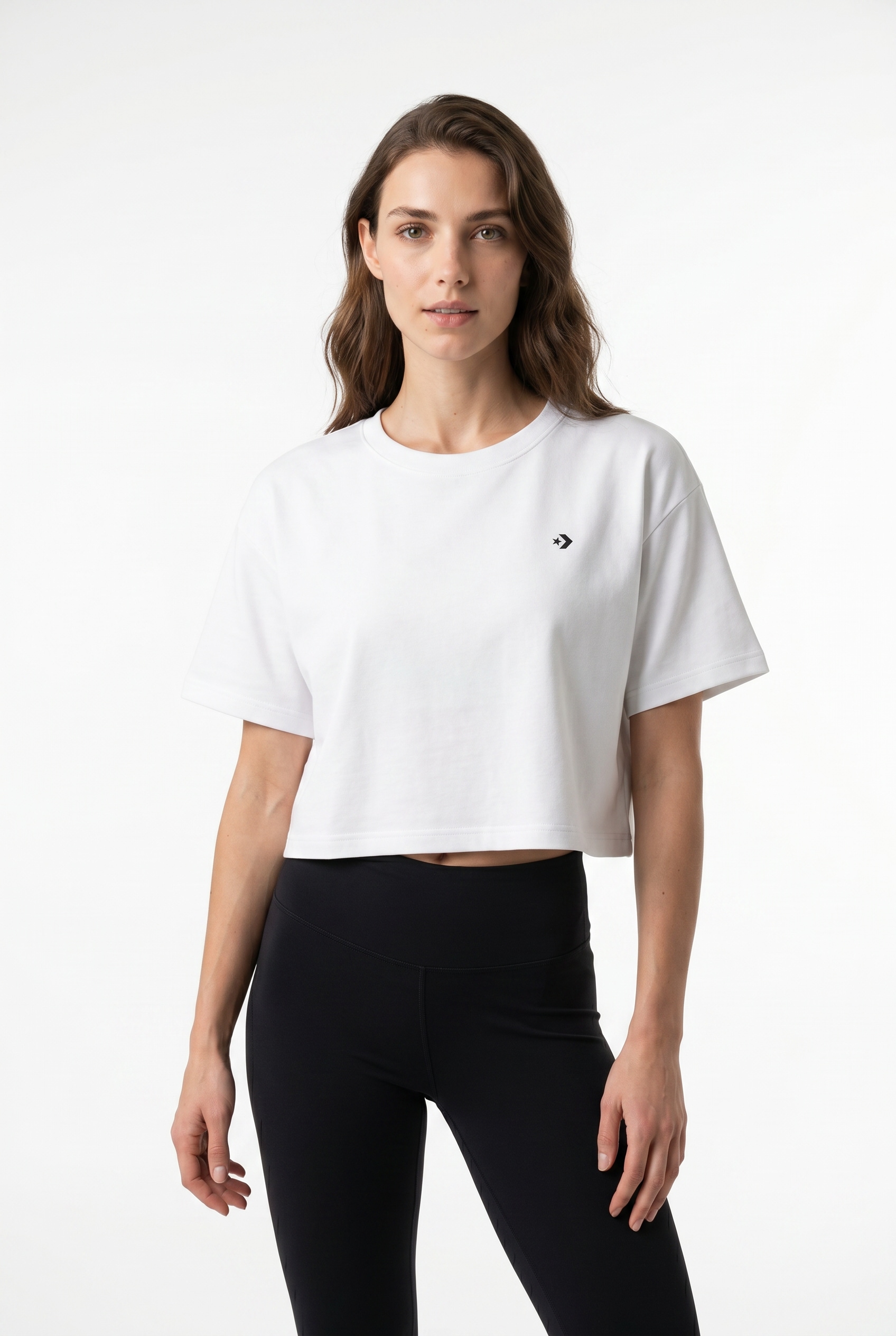 Converse T-Shirt »STAR CHEVRON SPORTY TEE« Kurzarm, mit Rundhalsausschnitt, ohne Verschluss, aus Baumwolle