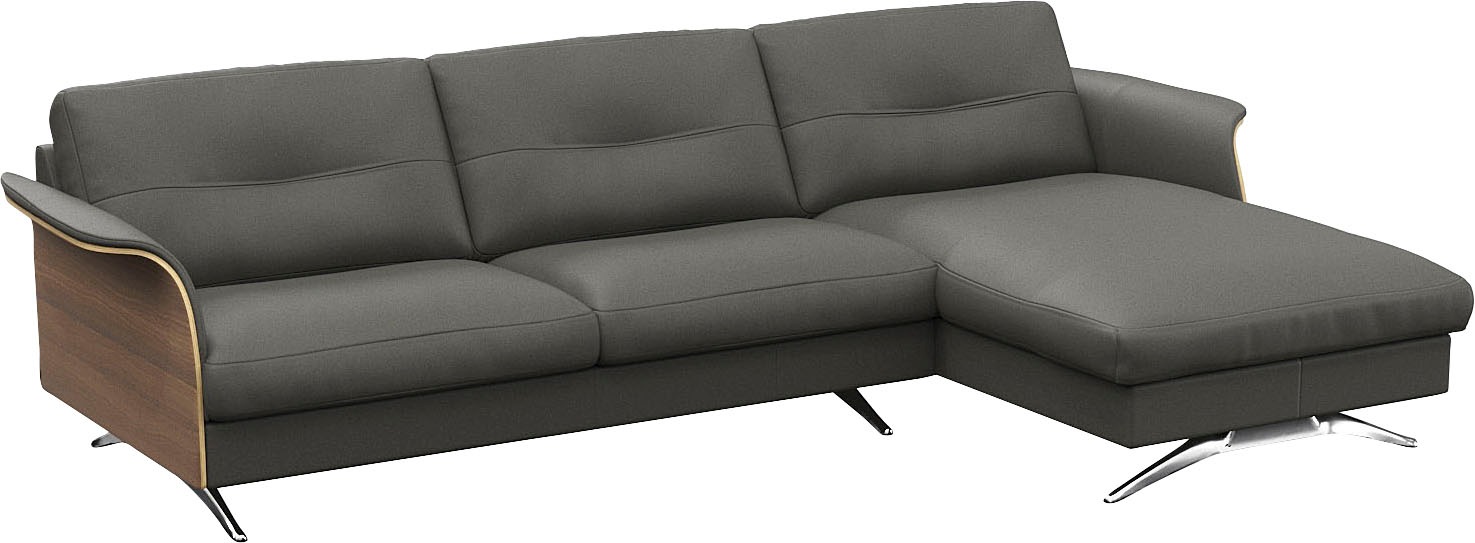 FLEXLUX Ecksofa »Glow, super bequem durch hochwertigem Sitzaufbau mit Federkern, L-Form«, Modernes skandinavisches Design