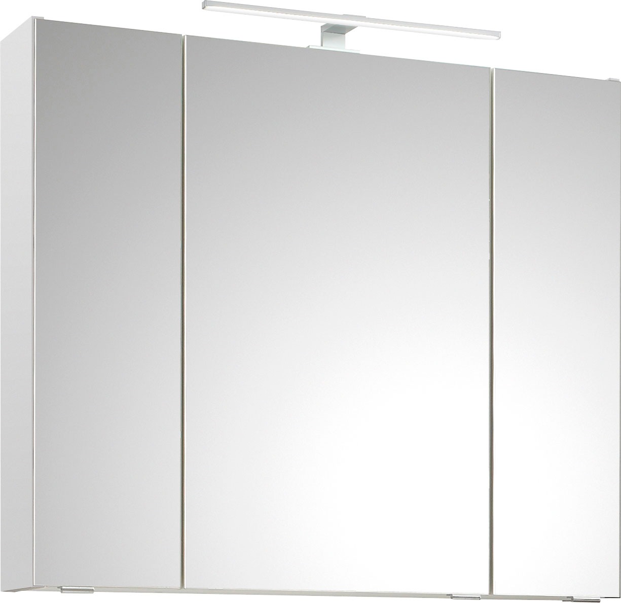 Thumbnail - Saphir Badmöbel-Set "Quickset 4-teilig, Keramik-Waschtisch und LED-Spiegelschrank" 5 Stk. tlg.