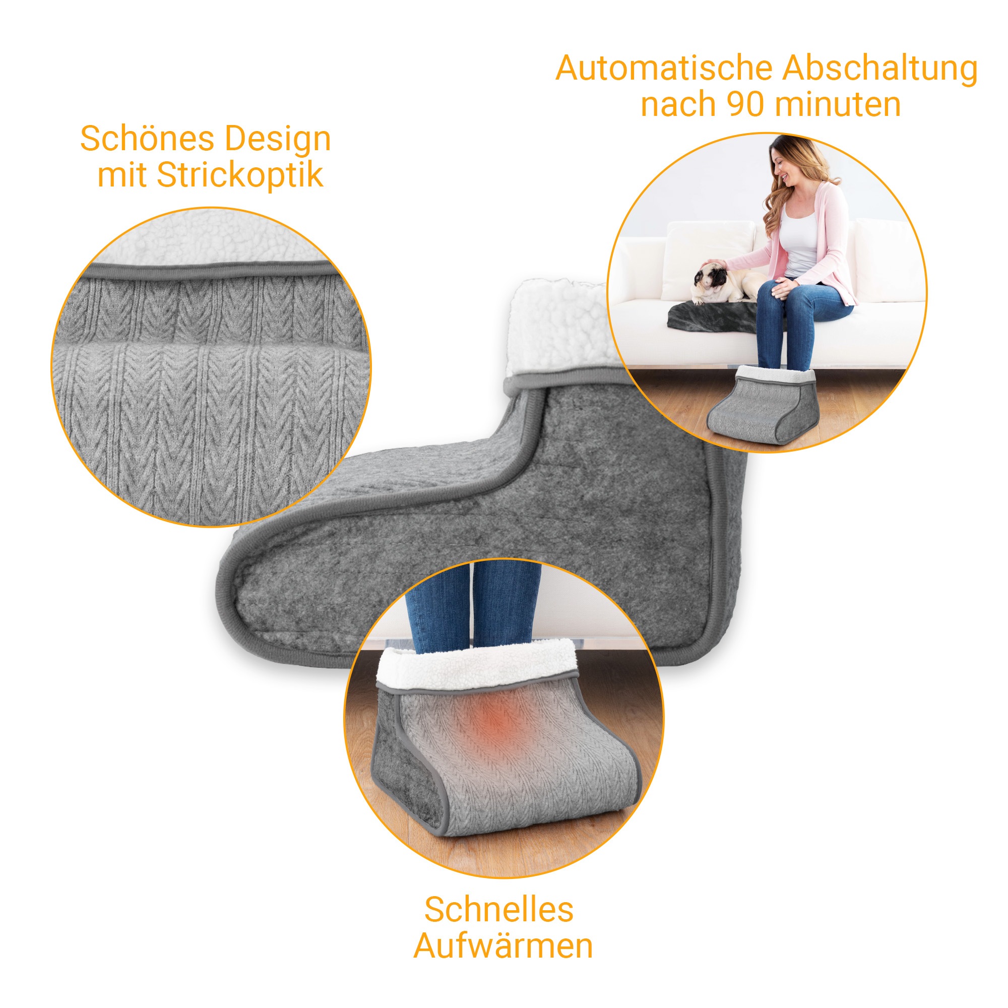 Medisana Elektrofußwärmer »FW 150« 3 Stufen, autom.Abschaltung, geeignet bis Größe 46, waschbar