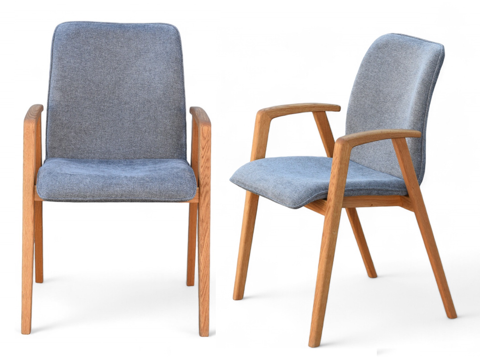 OTTO home "Loreen Esszimmerstuhl, Polsterstuhl, Designstuhl" (Set) 2 Stk.mit Massivgestell, hochwertig gearbeitet, Armlehnen, stilvoll, bequem