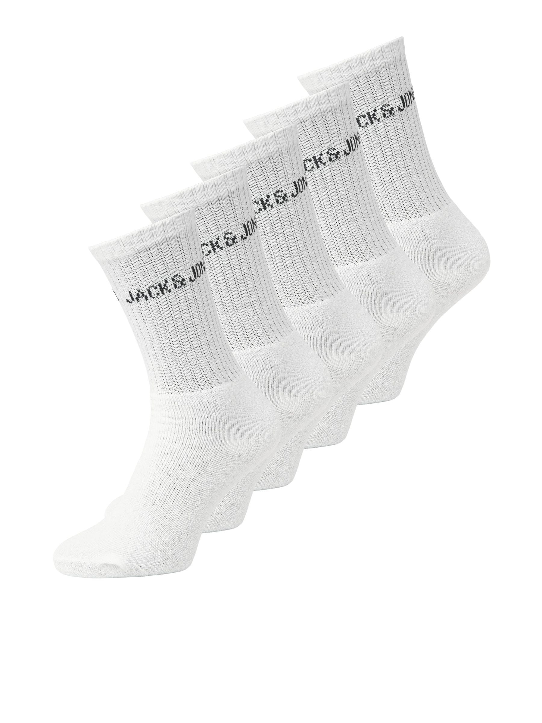 Jack & Jones Tennissocken "JACREGEN TENNIS SOCK 5 PACK NOOS" Packung, 5 Paar tlg. mit Stretchanteil