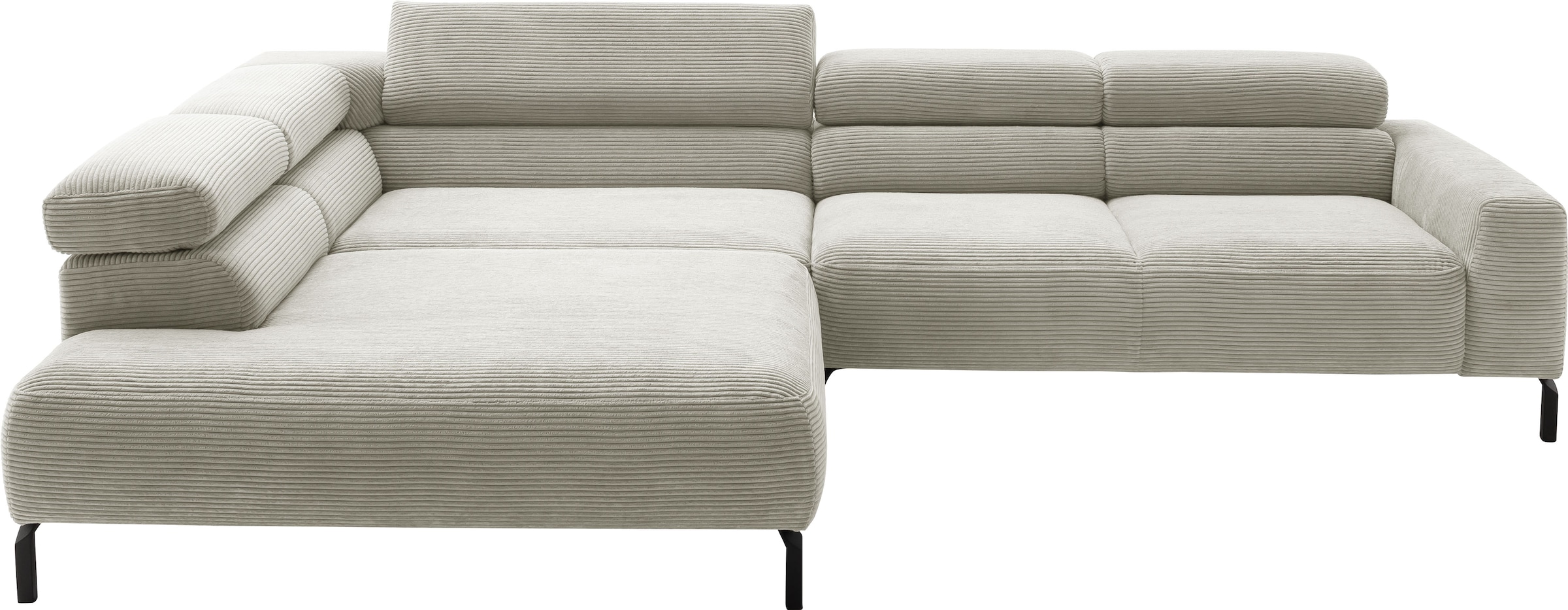 Places of Style Ecksofa "Antonelli, L-Form, inkl. Kopfteilverstellung, Brei günstig online kaufen
