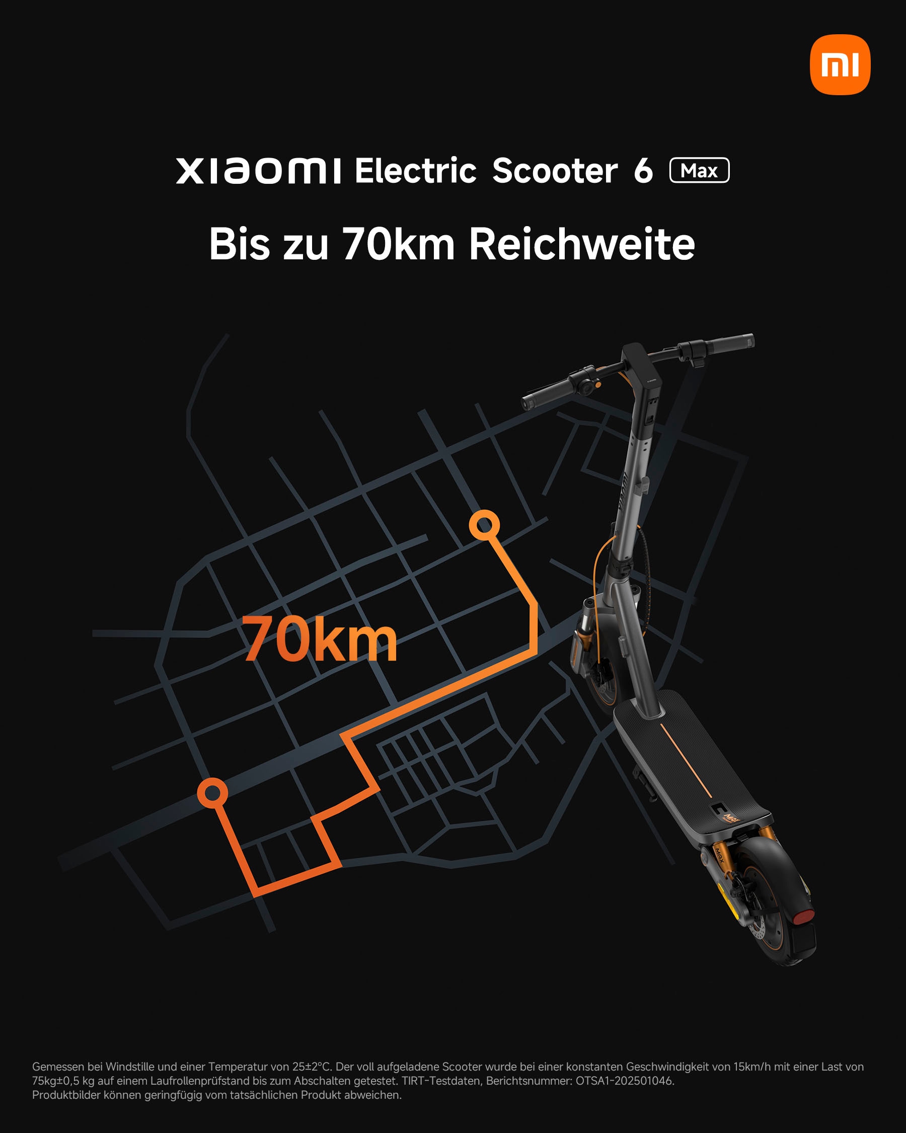 Xiaomi E-Scooter »Electric Scooter 6 Max DE« 20 km/h 70 km