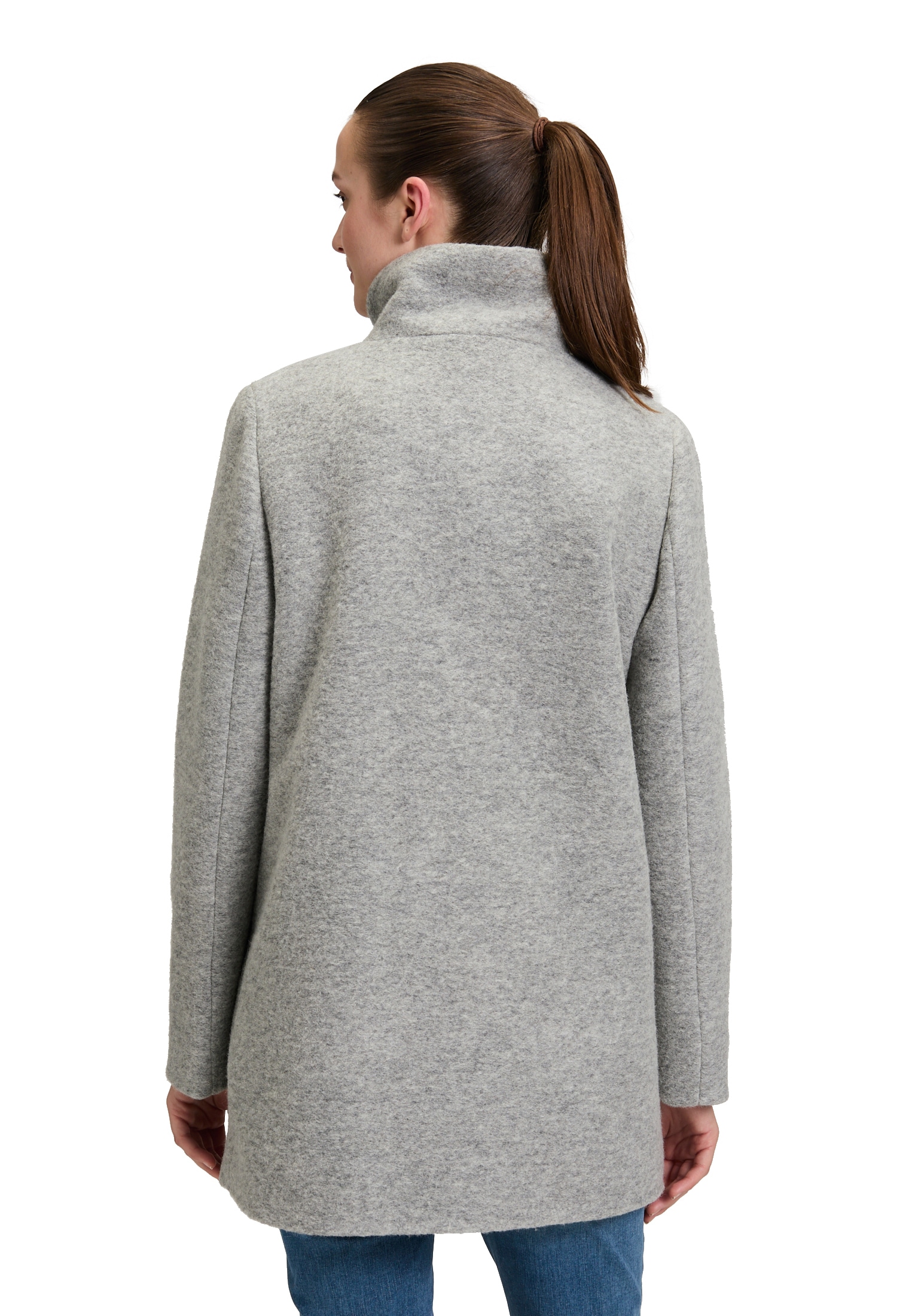Amber & June Kurzjacke »Amber & June Damen Kurzmantel mit Stehkragen«