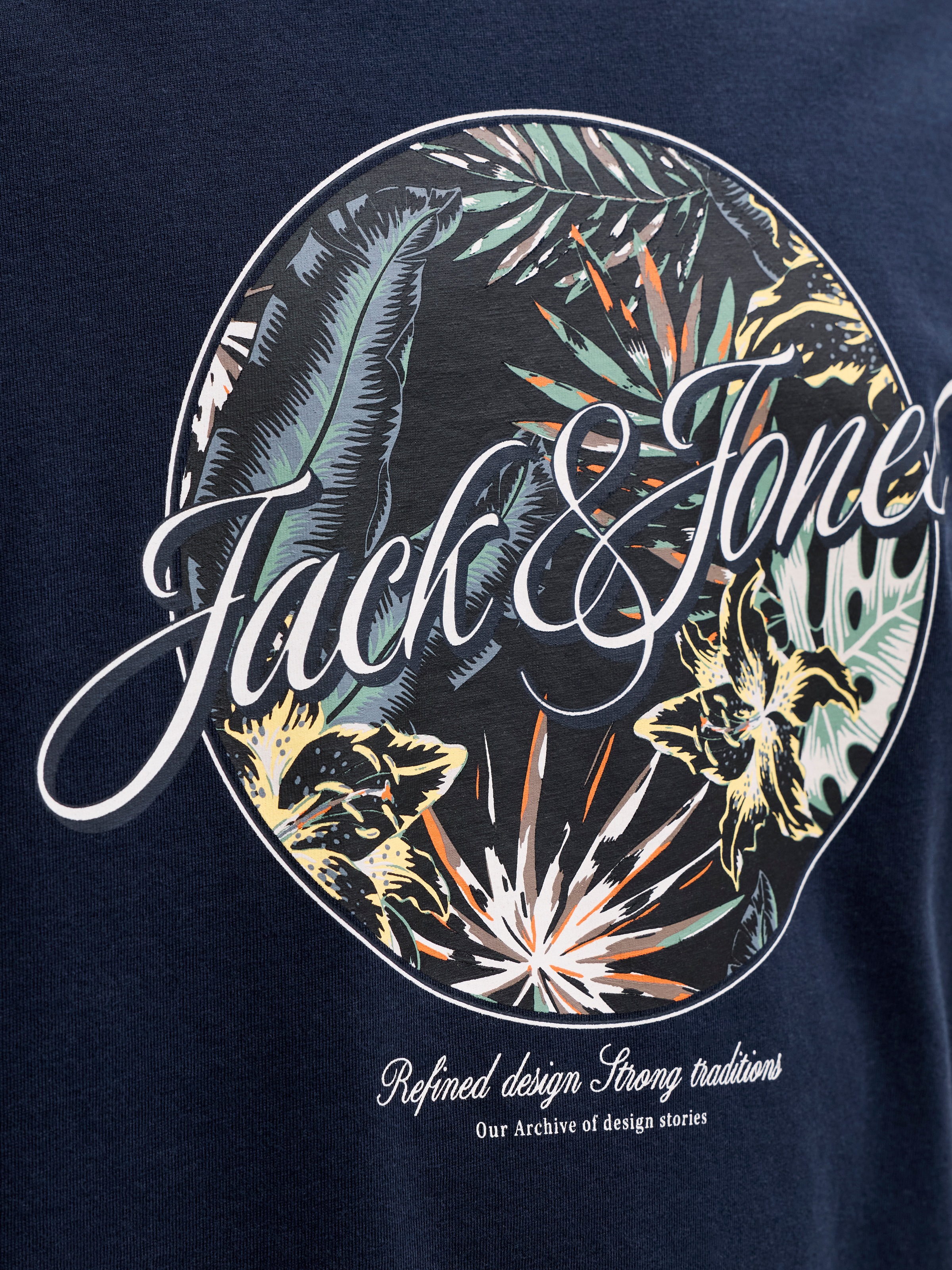 Jack & Jones JJHonolulu Shape Tee SS Crew Neck PLS Navy Blazer 4XL 3