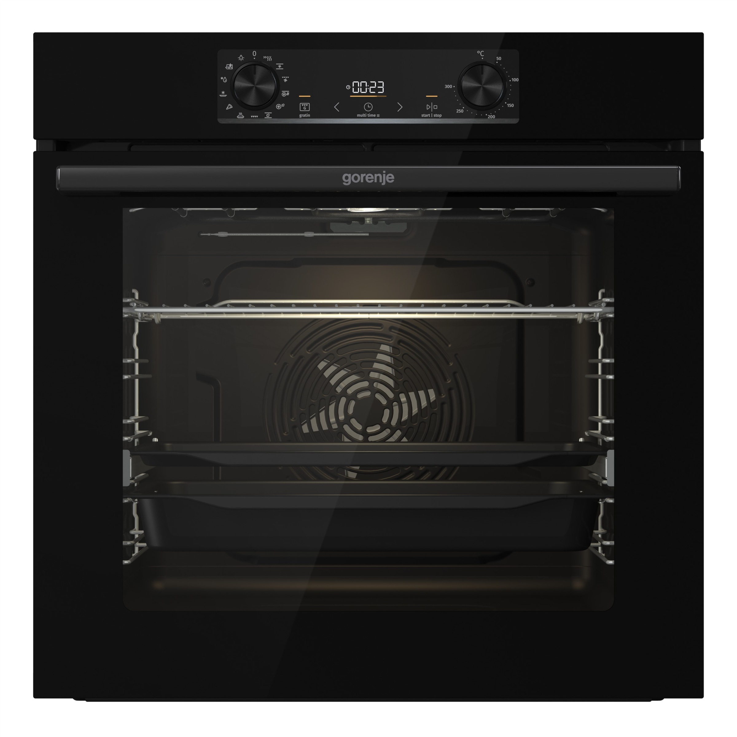 Thumbnail - GORENJE Backofen-Set "BOS6737E13BGOT", mit 1-fach-Teleskopauszug, Aqua Clean, (Set), Pizzafunktion mit 300 C – perfekt f...