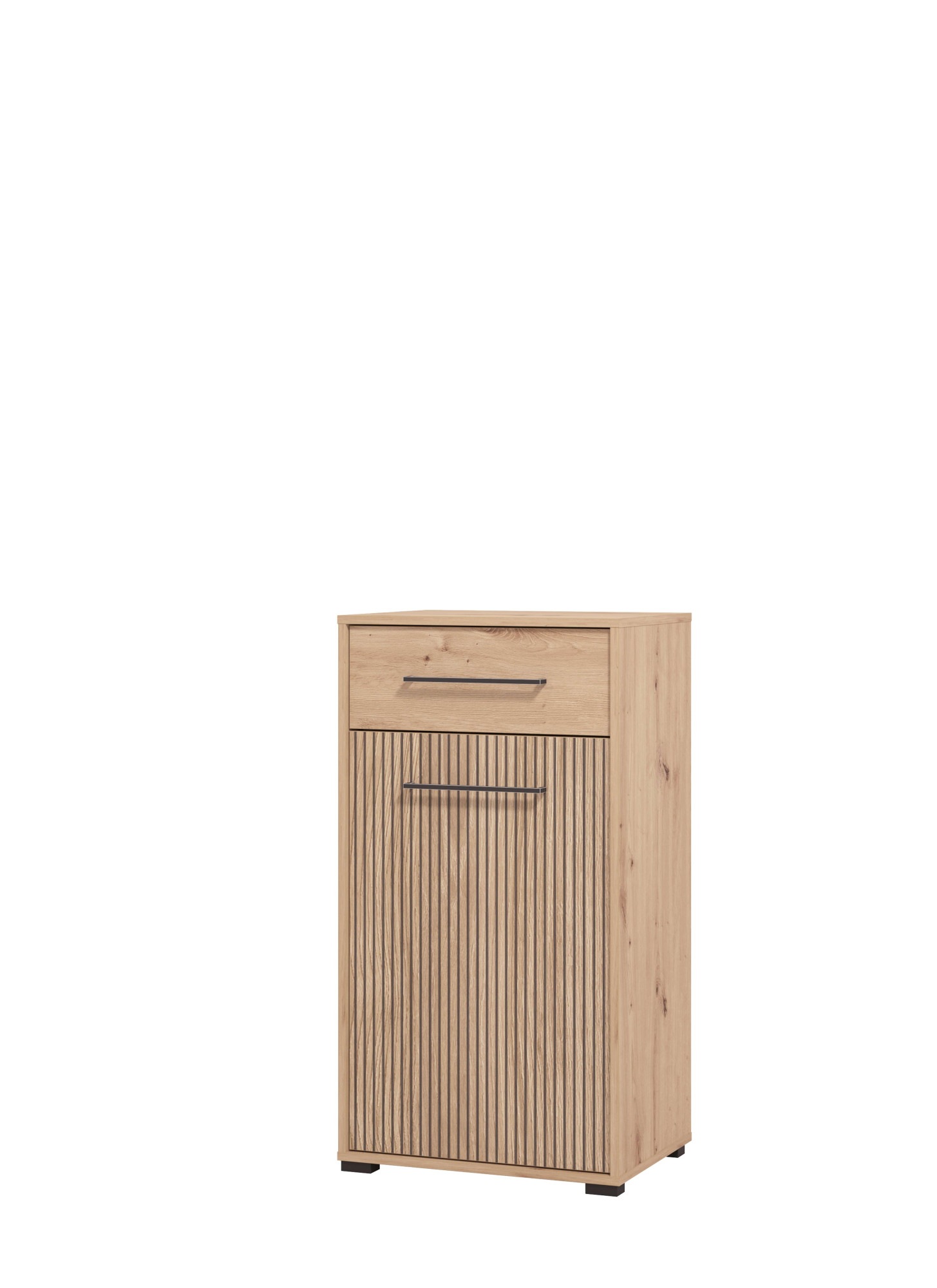 Thumbnail - INOSIGN Schuhschrank "Landes, Schuhkommode, Schuhregal, mit einer Schublade, Höhe 102 cm" Artisan Eiche, Fron mit schwar...