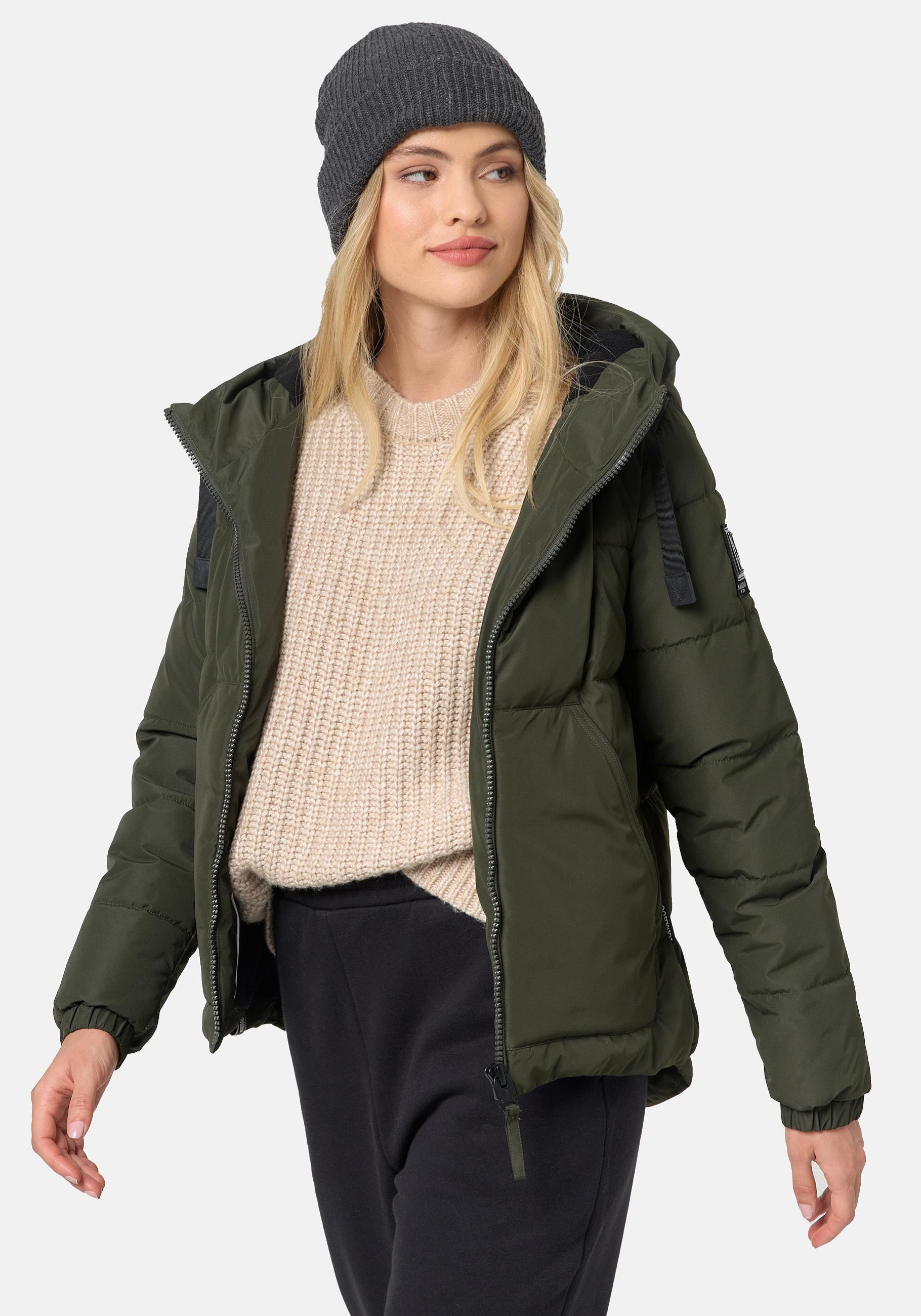 Navahoo Steppjacke »Eisbällchen«, mit Kapuze, stylische Damen Winterjacke mit Kapuze