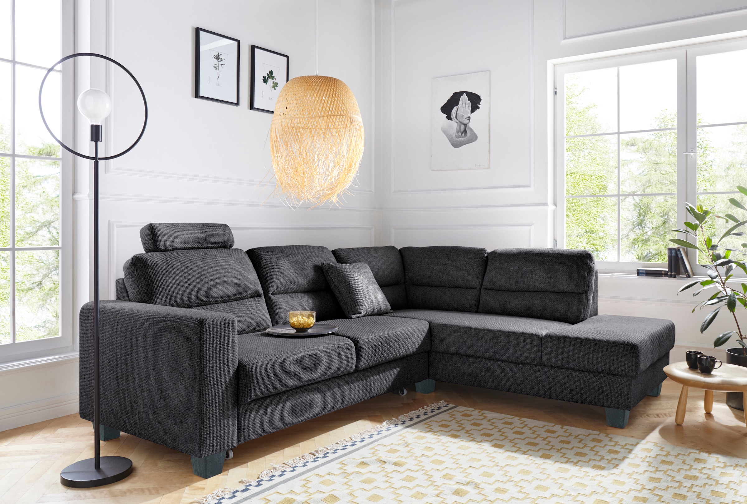TRENDMANUFAKTUR Ecksofa "Chamber, zeitlos & elegant, bequem, L-Form", inklu günstig online kaufen