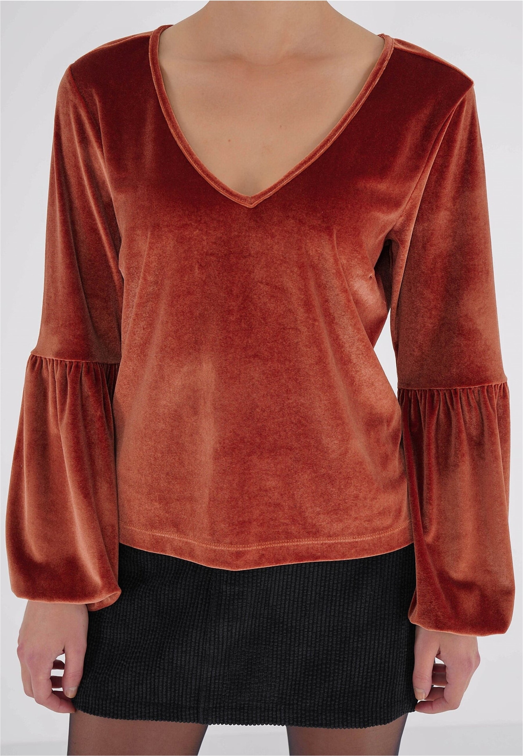 freshlions Langarmshirt "Viveka", 1 Stk. aus samtig, weichem Stoff hergeste günstig online kaufen