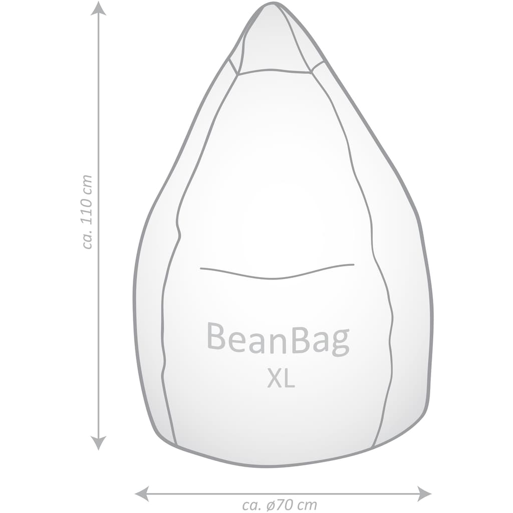 Magma Heimtex Sitzsack »BeanBag SHARA XL«, (1 St.)