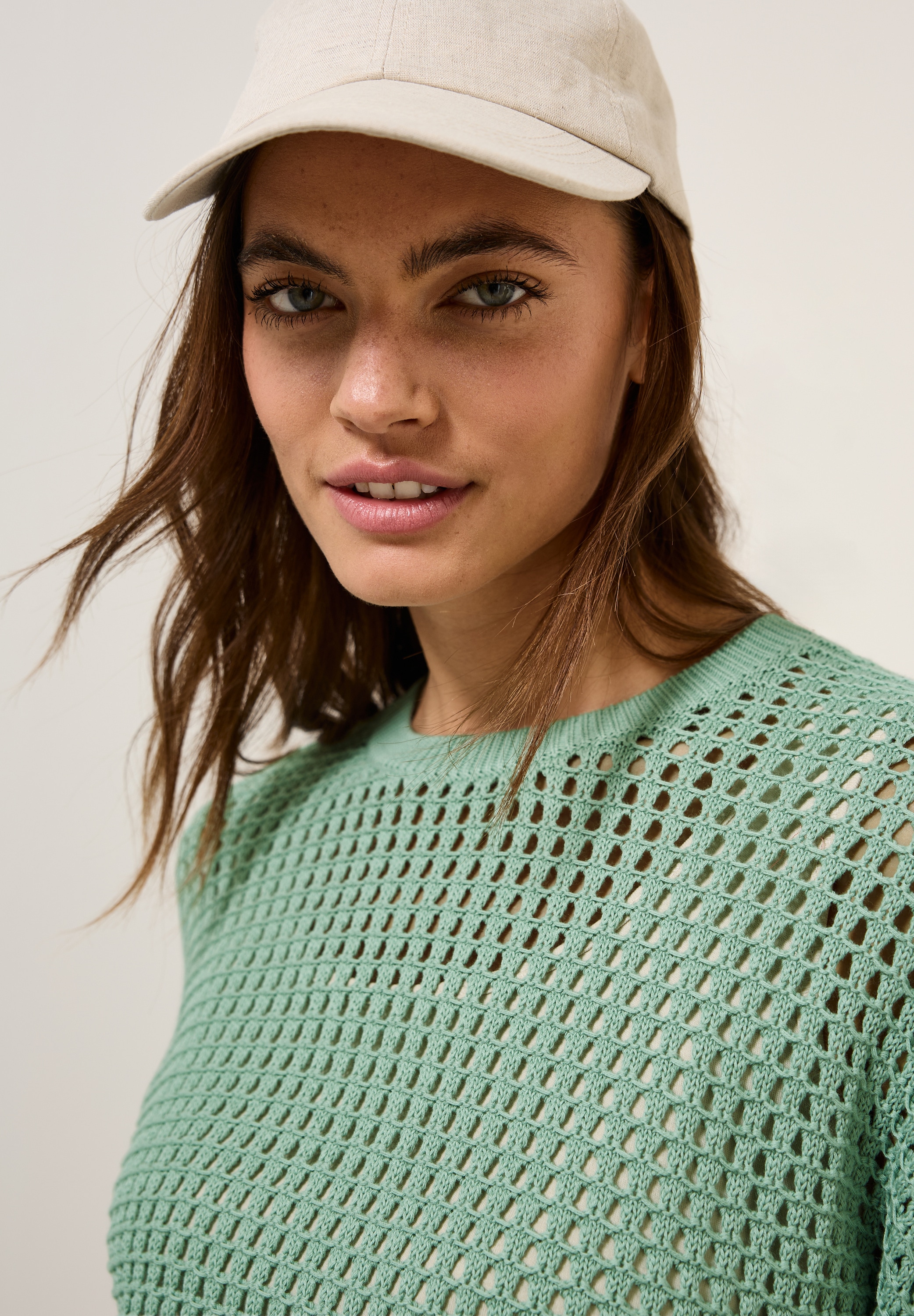 Cecil Strickpullover, in Häkel-Optik