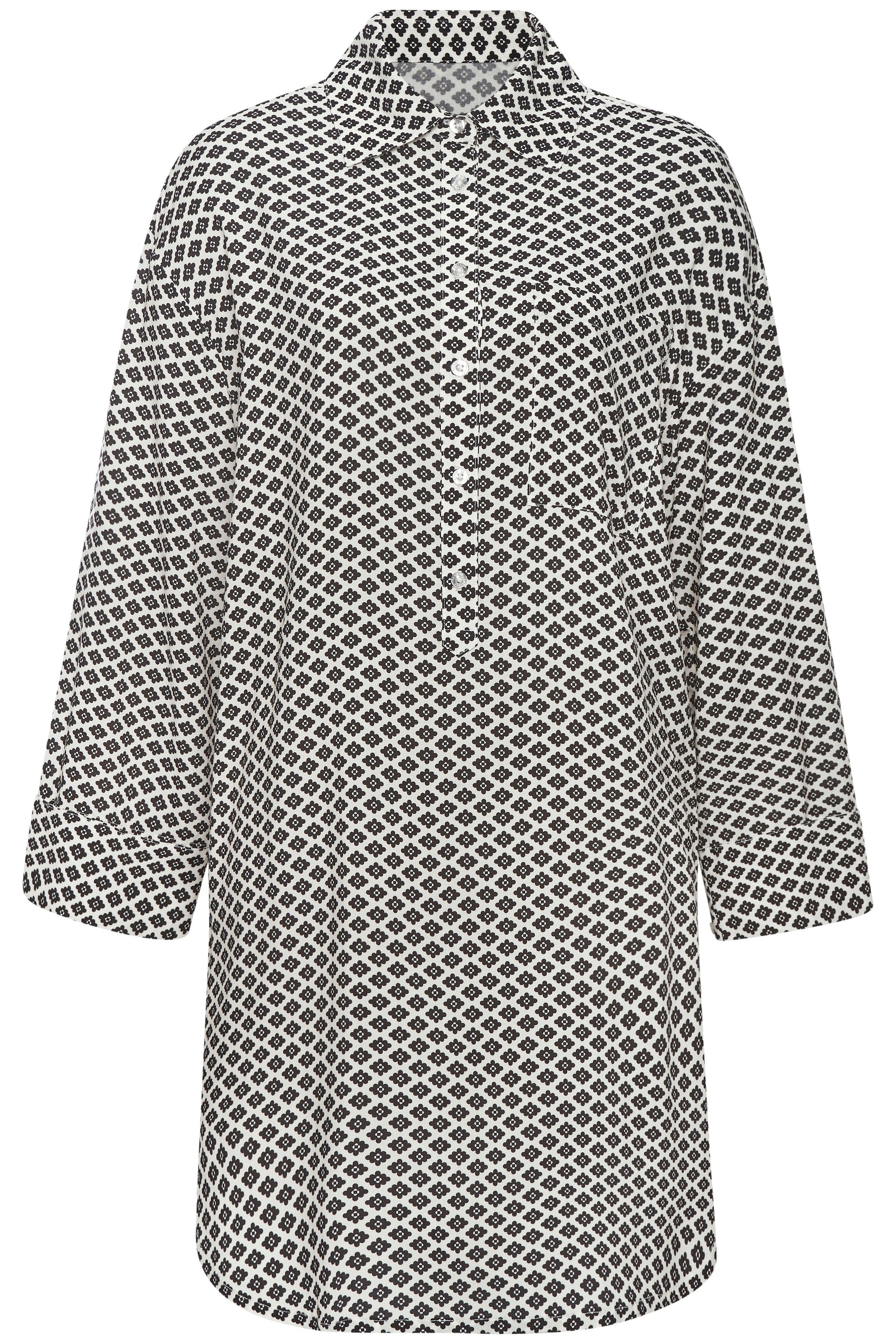 LASCANA Pyjamaoberteil 1-teilig, mit grafischem Allovermuster günstig online kaufen