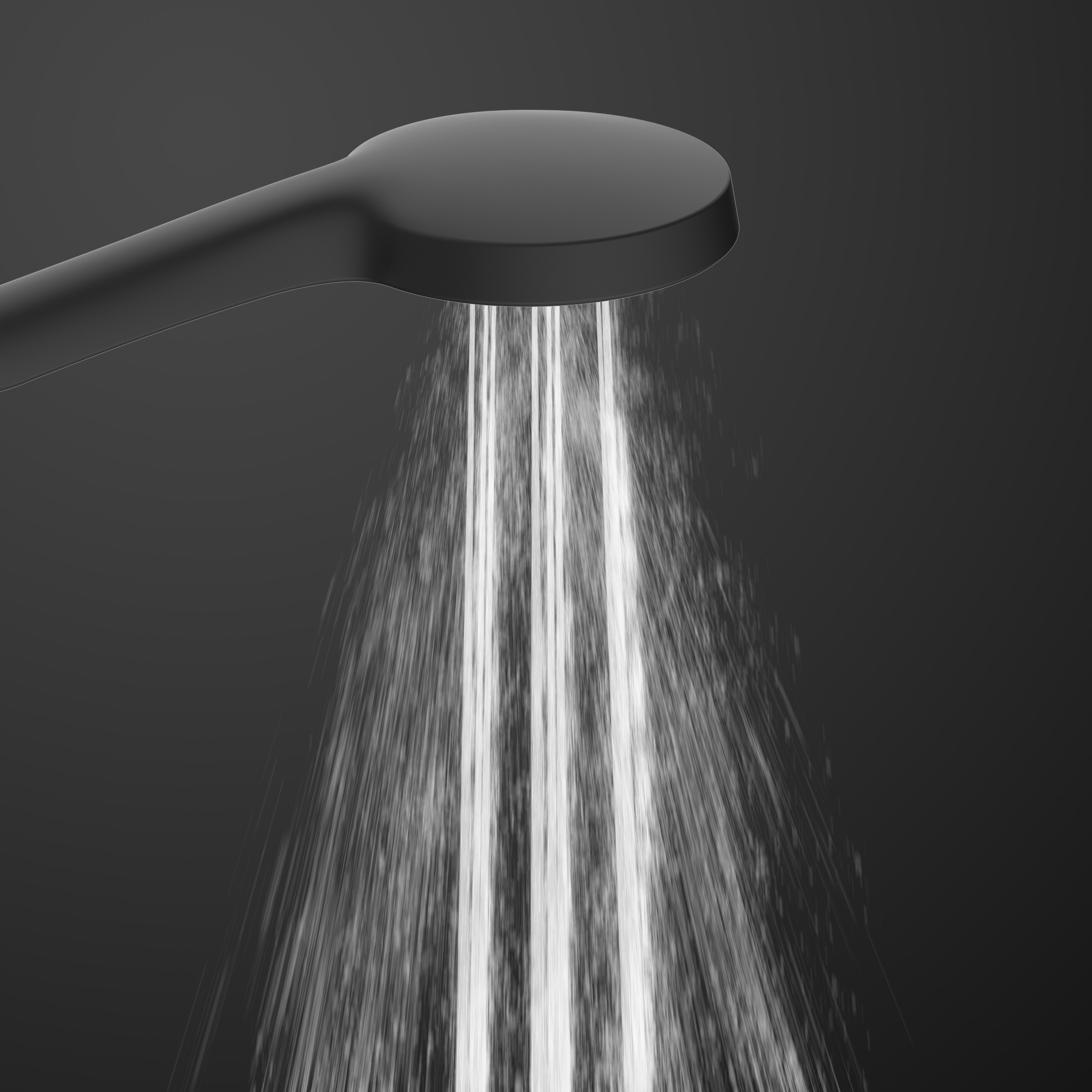Schütte Brausegarnitur »KARIBIK«, Brause-Komplettset, schwarz matt, für die Dusche, Überkopfbrauseset