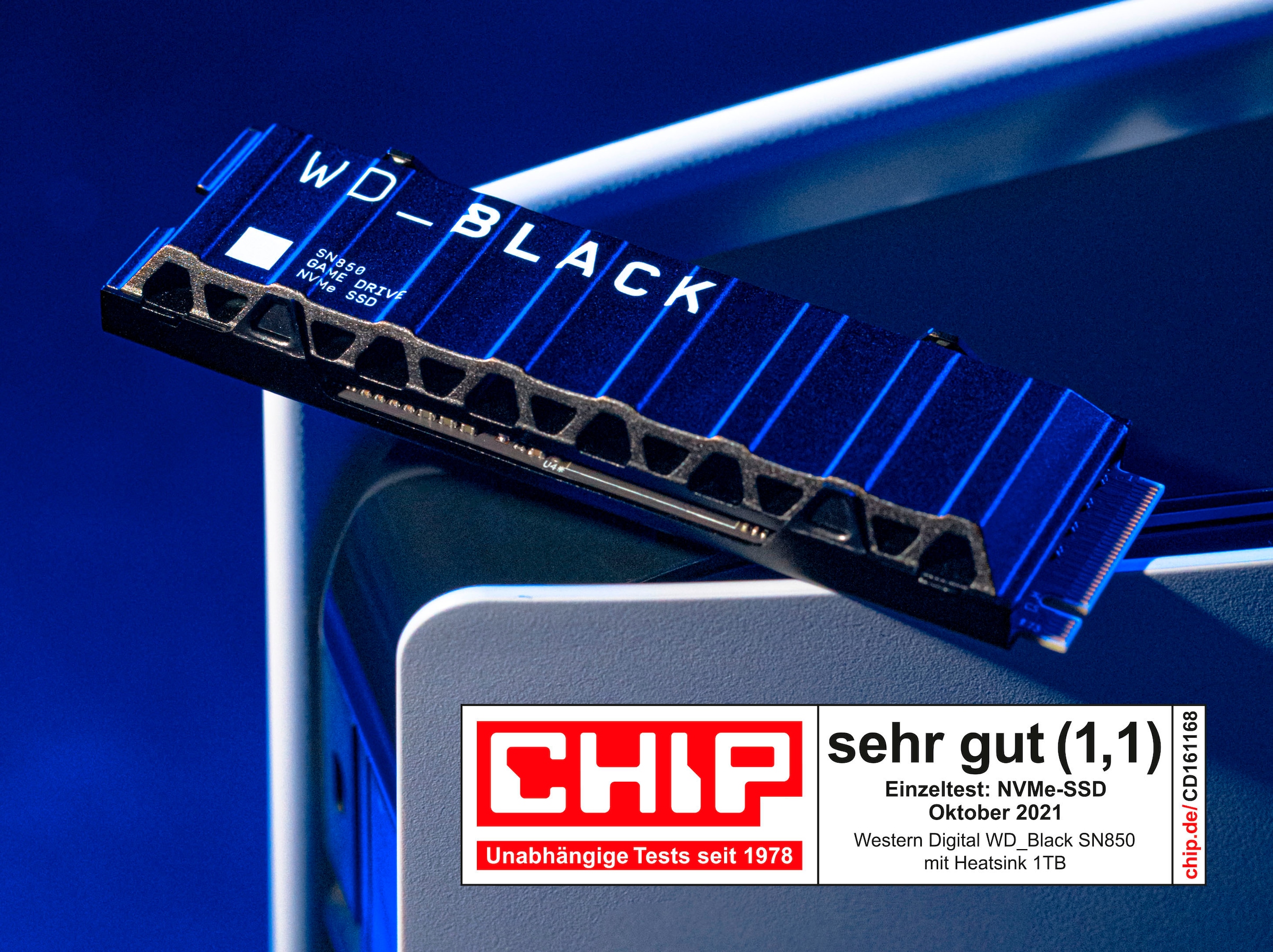 WD_Black interne SSD »SN850 Heatsink 2TB NVMe™«, Anschluss M.2 PCIe 4.0, Works with PlayStation™ 5, PCIe® Gen4 x4