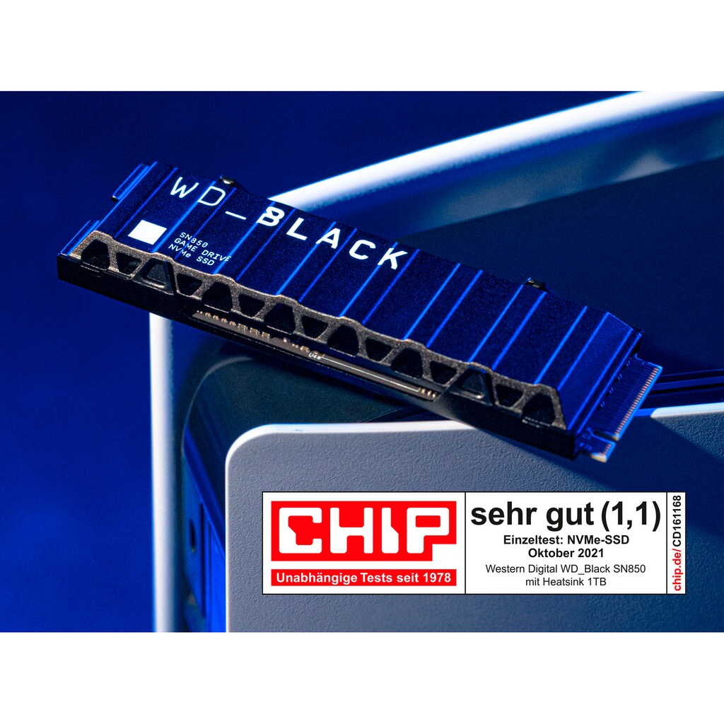 WD_Black interne SSD »SN850 Heatsink 2TB NVMe™«, Anschluss M.2 PCIe 4.0