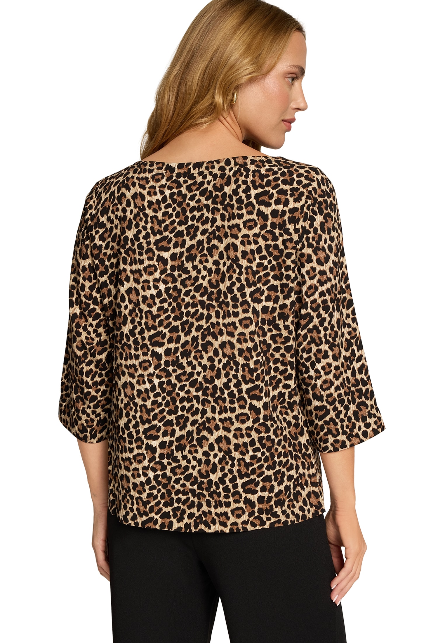 Zero Hemdbluse »Damen mit Rundhalsausschnitt«