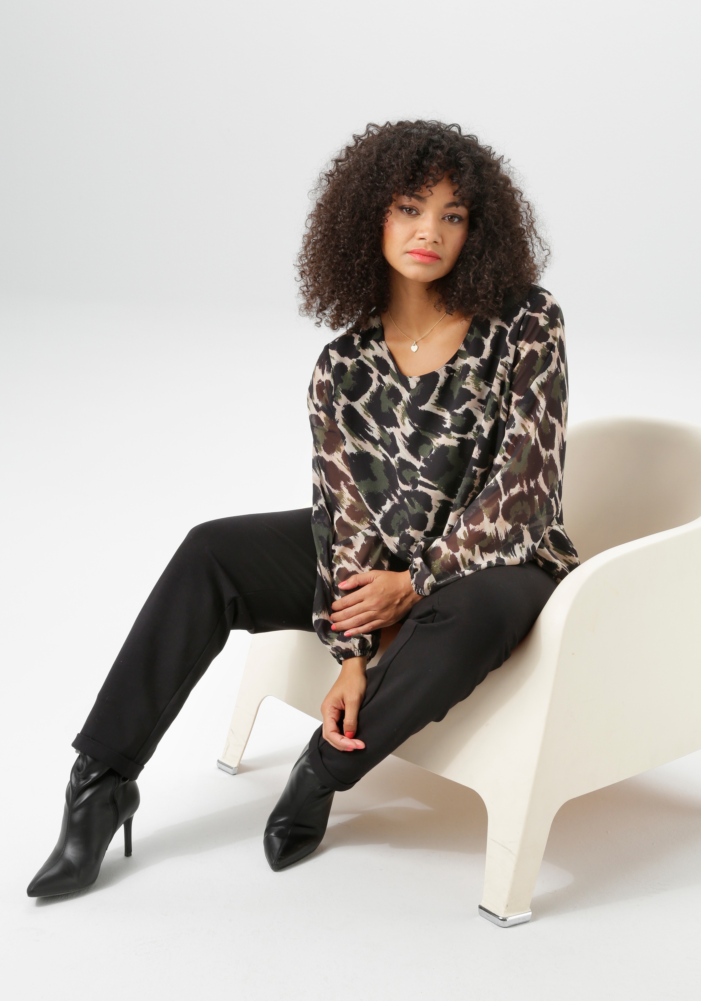 Aniston Plus Women Pull-on Blouse Black 44 3