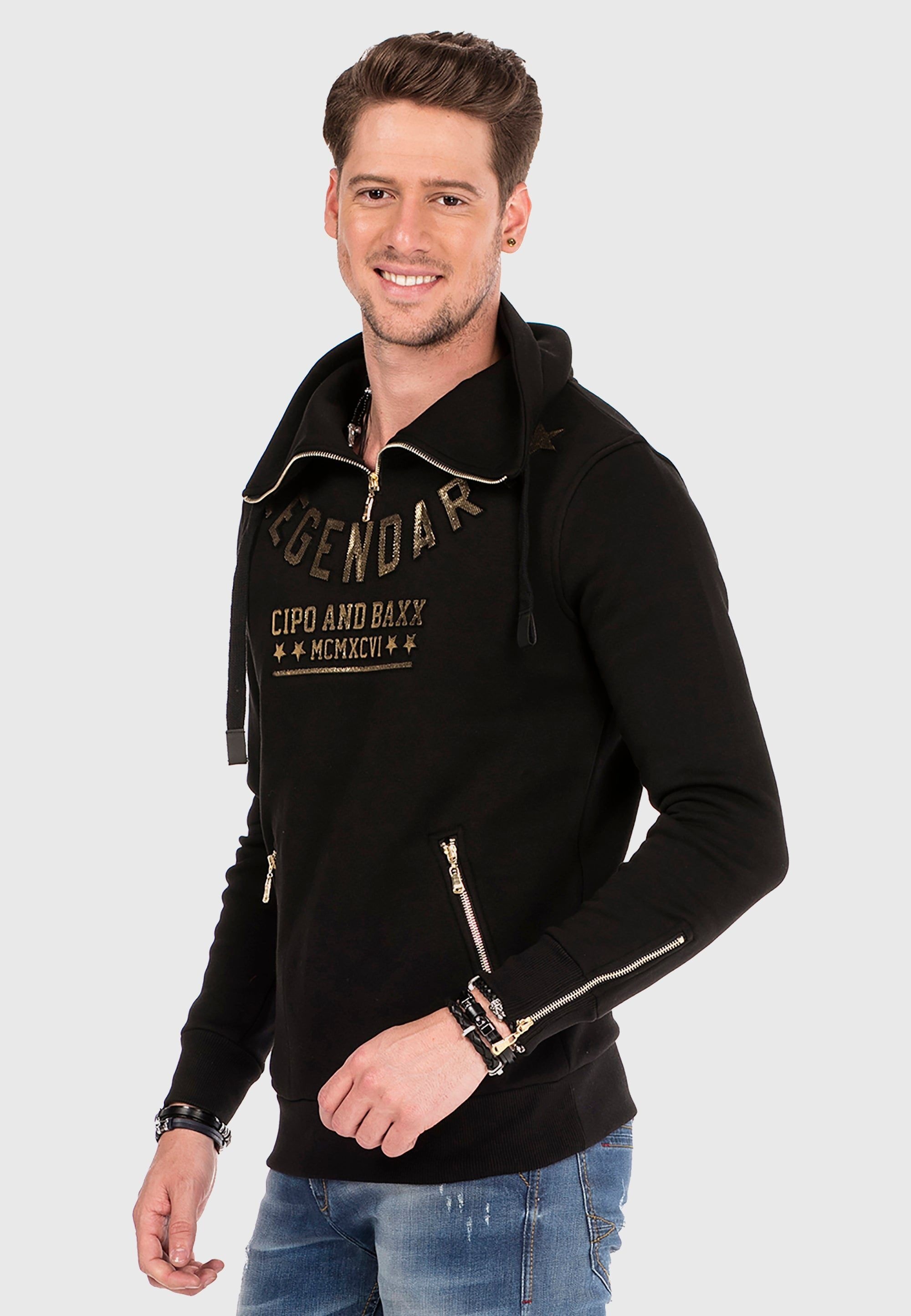 Cipo & Baxx Sweatshirt »Sweatshirt«, mit coolem Print