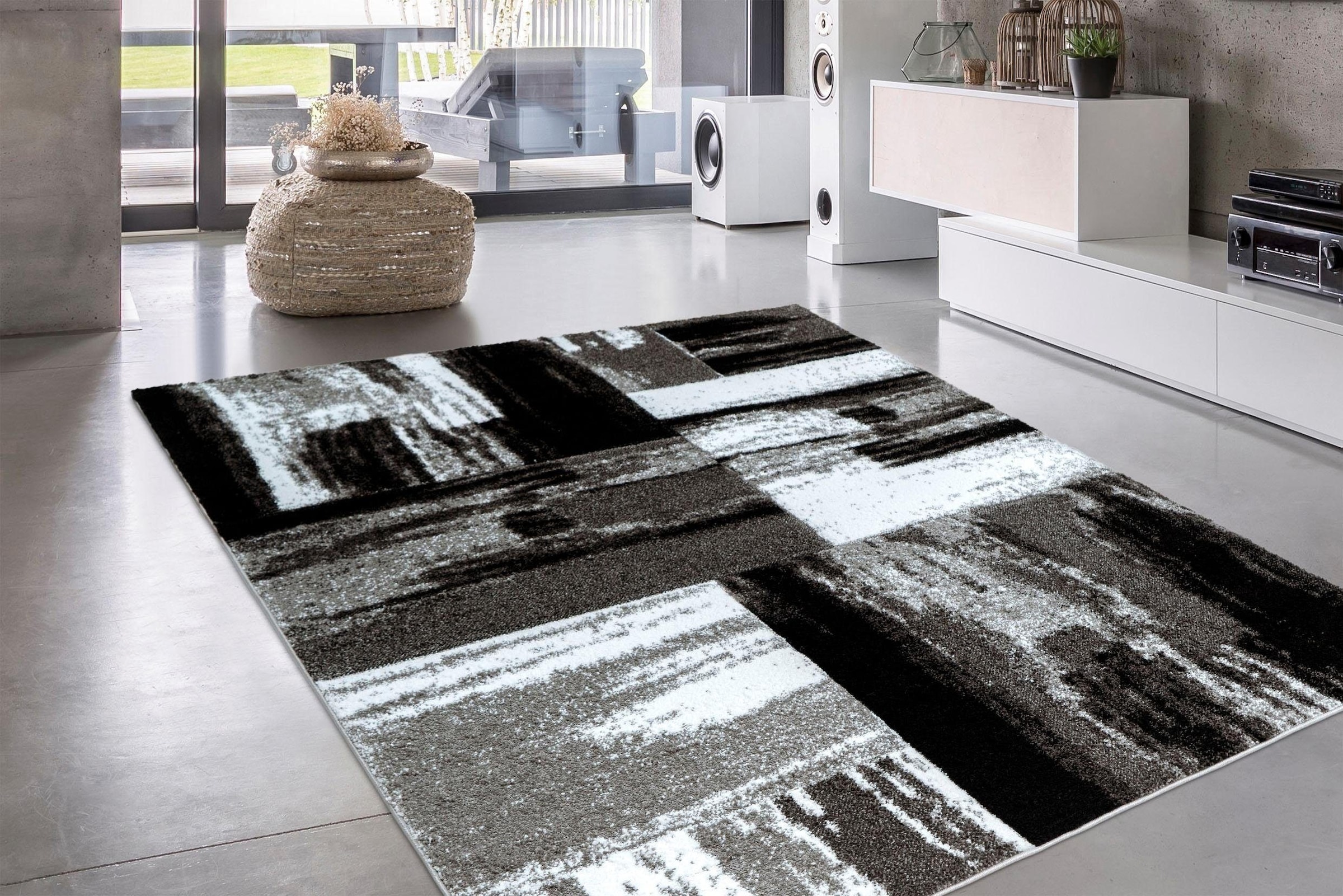 calo-deluxe Teppich »Astro 300«, rechteckig, 14 mm Höhe, Kurzflor, Wohnzimmer