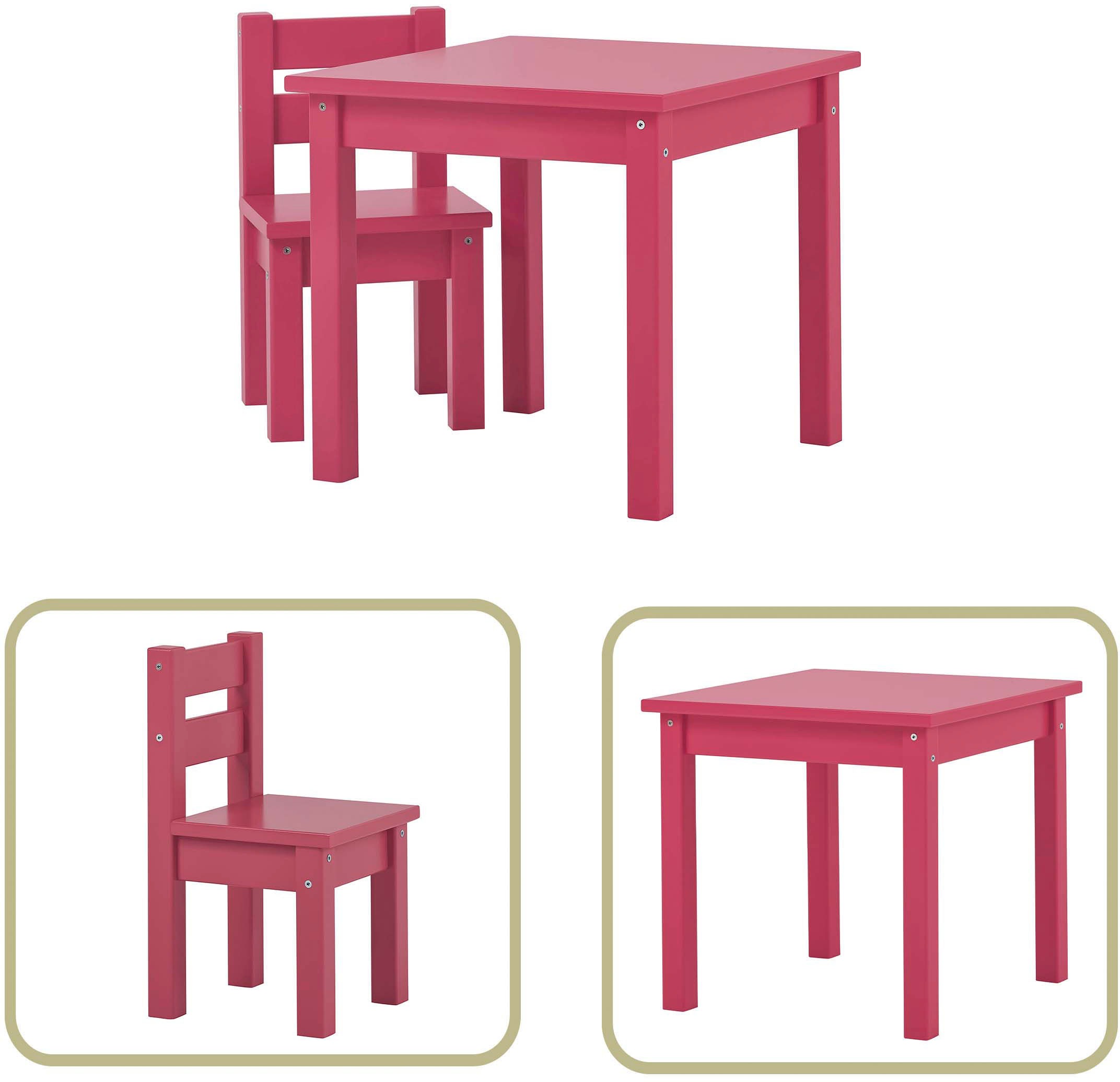 Hoppekids Kindersitzgruppe "MADS Kindersitzgruppe" Set, 1 Tisch, 1 Stuhl, 2 günstig online kaufen