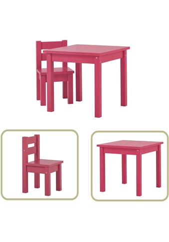 Hoppekids Kindersitzgruppe »MADS Kindersitzgruppe«, (Set, 2 tlg., 1 Tisch, 1 Stuhl),... kaufen