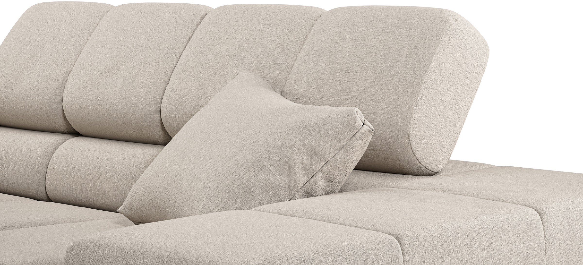 INOSIGN Ecksofa »Ancona incl. Kopfteilverstellung, OTTOs Choice, Breite 319cm, L-Form«, wahlweise motorische Sitztiefenverstellung, auch in Cord + Easy Care