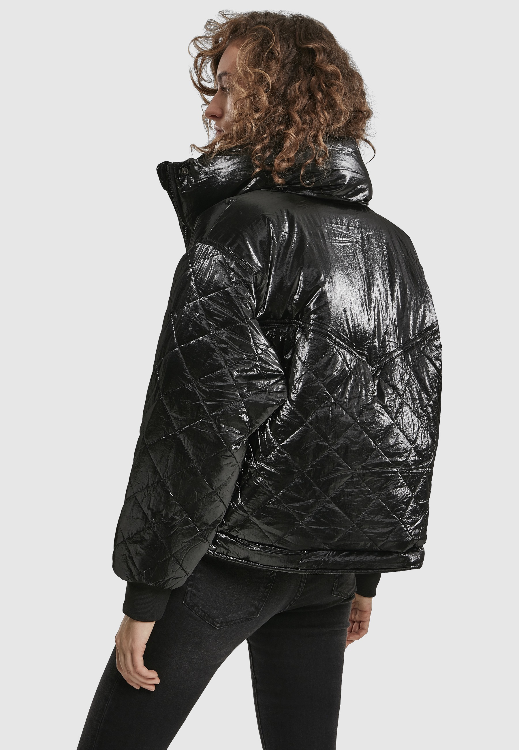 URBAN CLASSICS Winterjacke »Urban Classics Damen« 1 Stk. tlg. ohne Kapuze