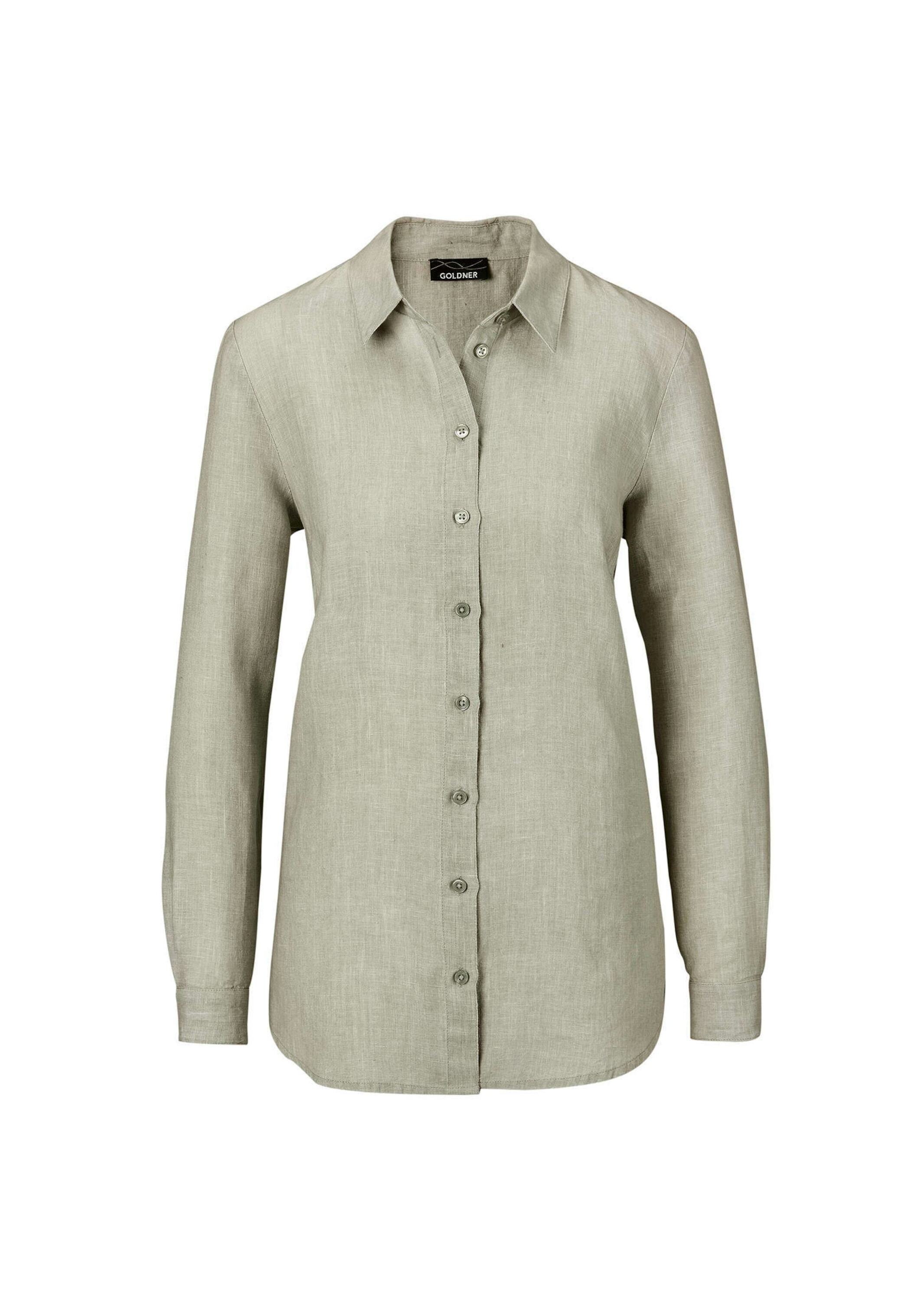 GOLDNER Langarmbluse "Kurzgröße Bequeme Damen Businessbluse" Ohne günstig online kaufen