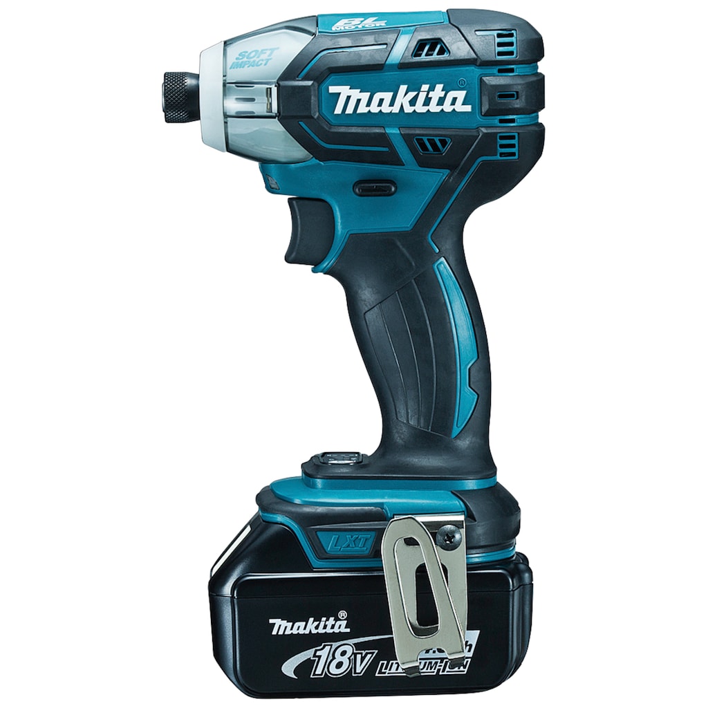 Makita Akku-Impulsschrauber »DTS141RTJ / DTS141Y1J«, mit 2 Akkus 18V/5,0 Ah und Ladegerät