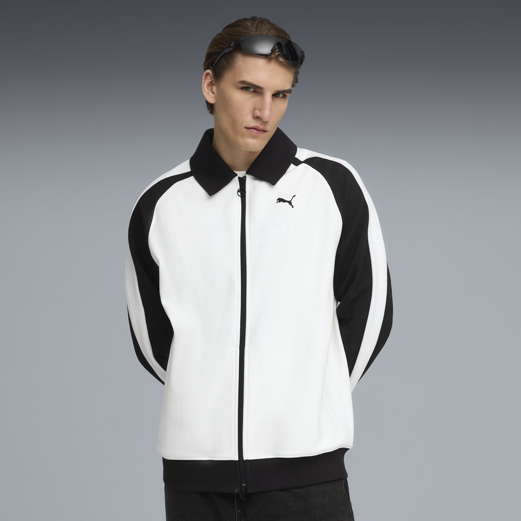 PUMA Sweatjacke »T7 Relaxed Wing Collar Trainingsjacke Erwachsene«