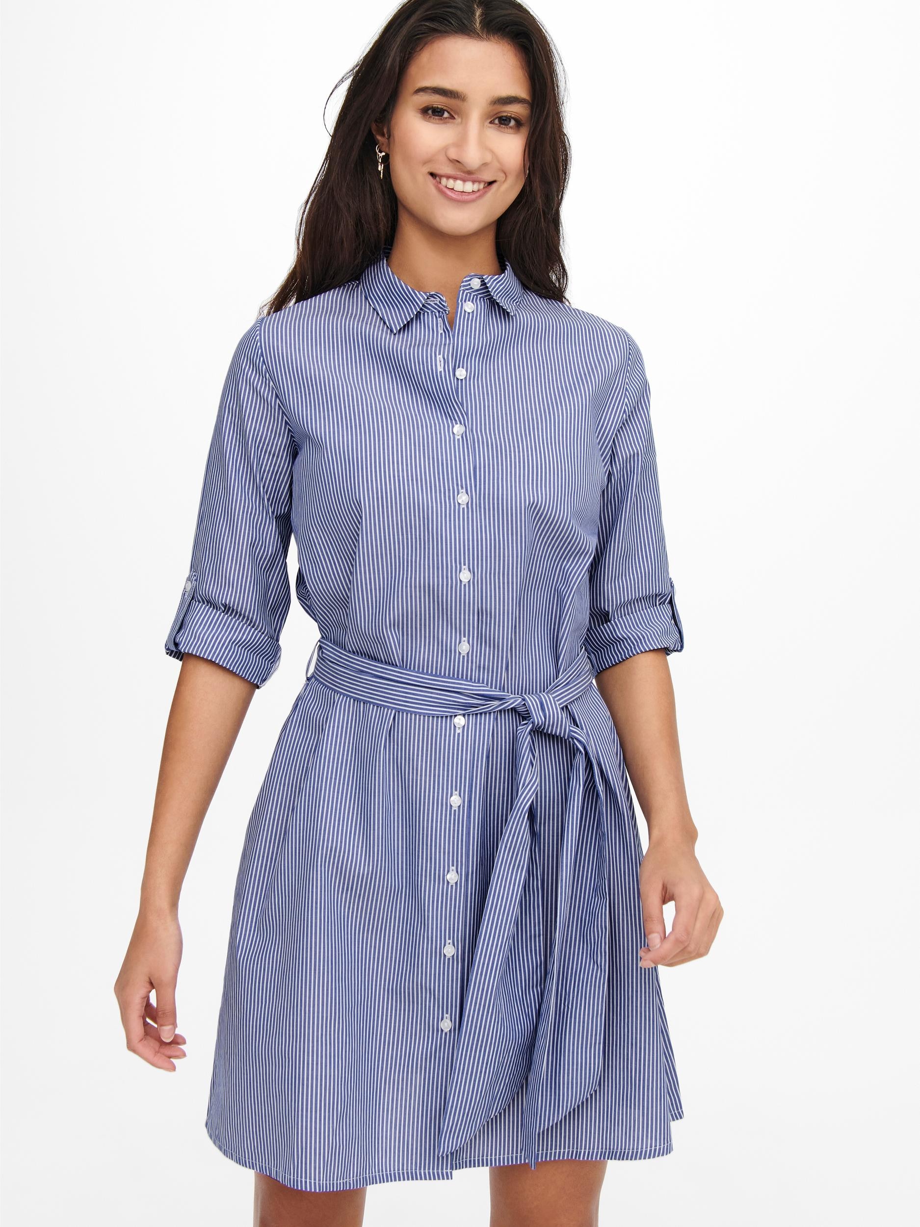 JDY Hemdblusenkleid "JDYHALL 3/4 SHIRT DRESS WVN NOOS", Sommerkleid günstig online kaufen