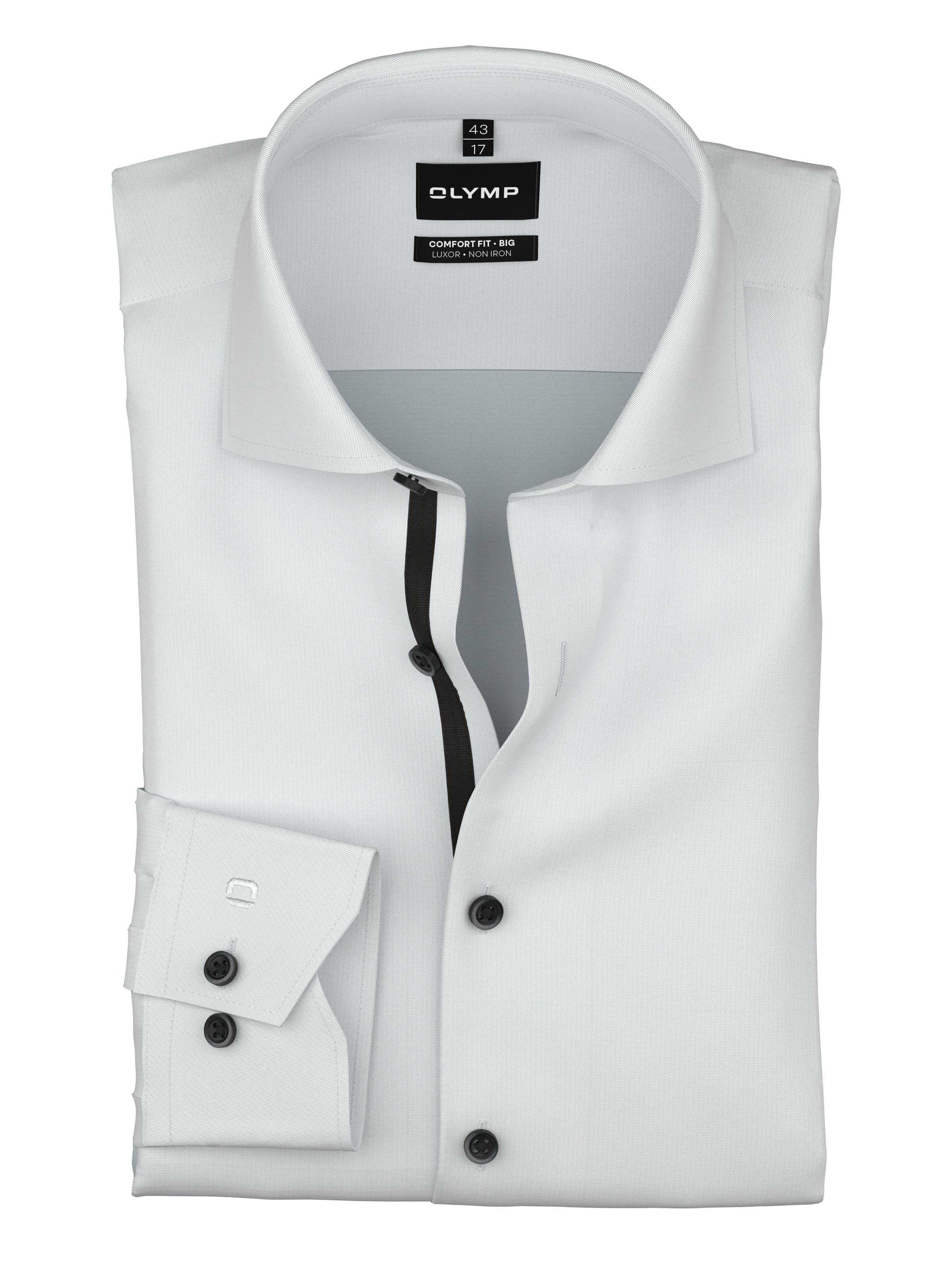 OLYMP Langarmhemd Businesshemd, Big & Tall, unifarben, New Kentkragen günstig online kaufen