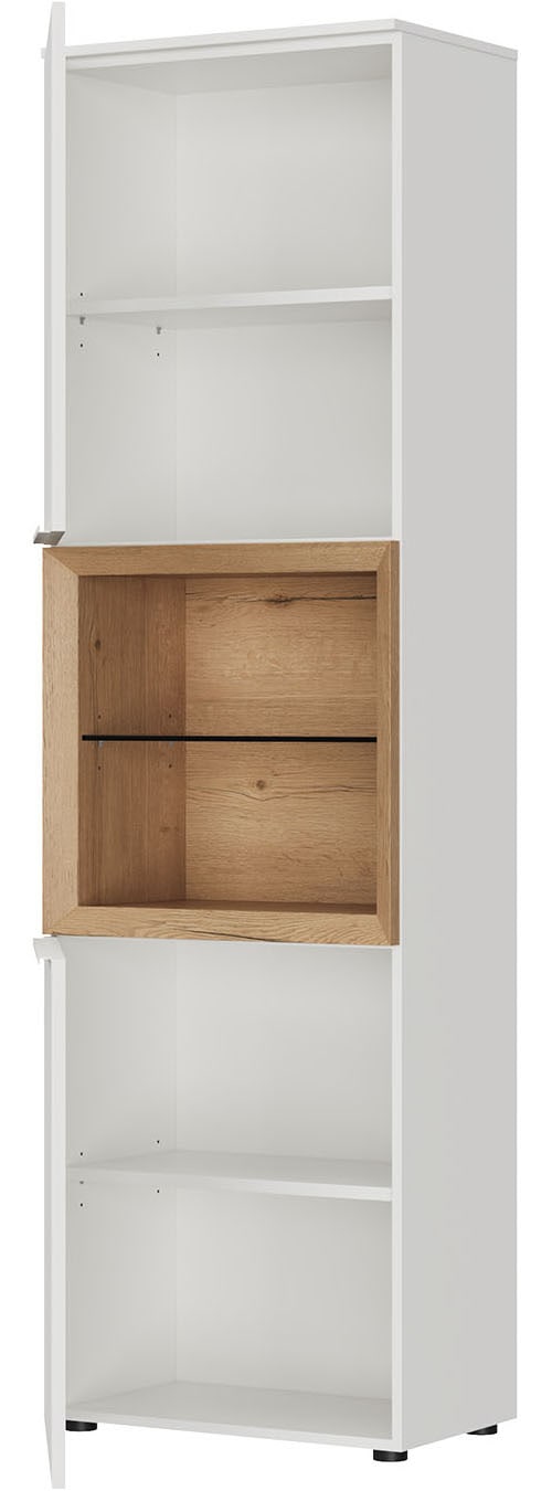nobilia® Hochschrank »Case, 205 x 37 cm, (H/T), versch. Breiten« 1 Stk. tlg. mit Regaleinsatz inkl. Glaseinlegeboden