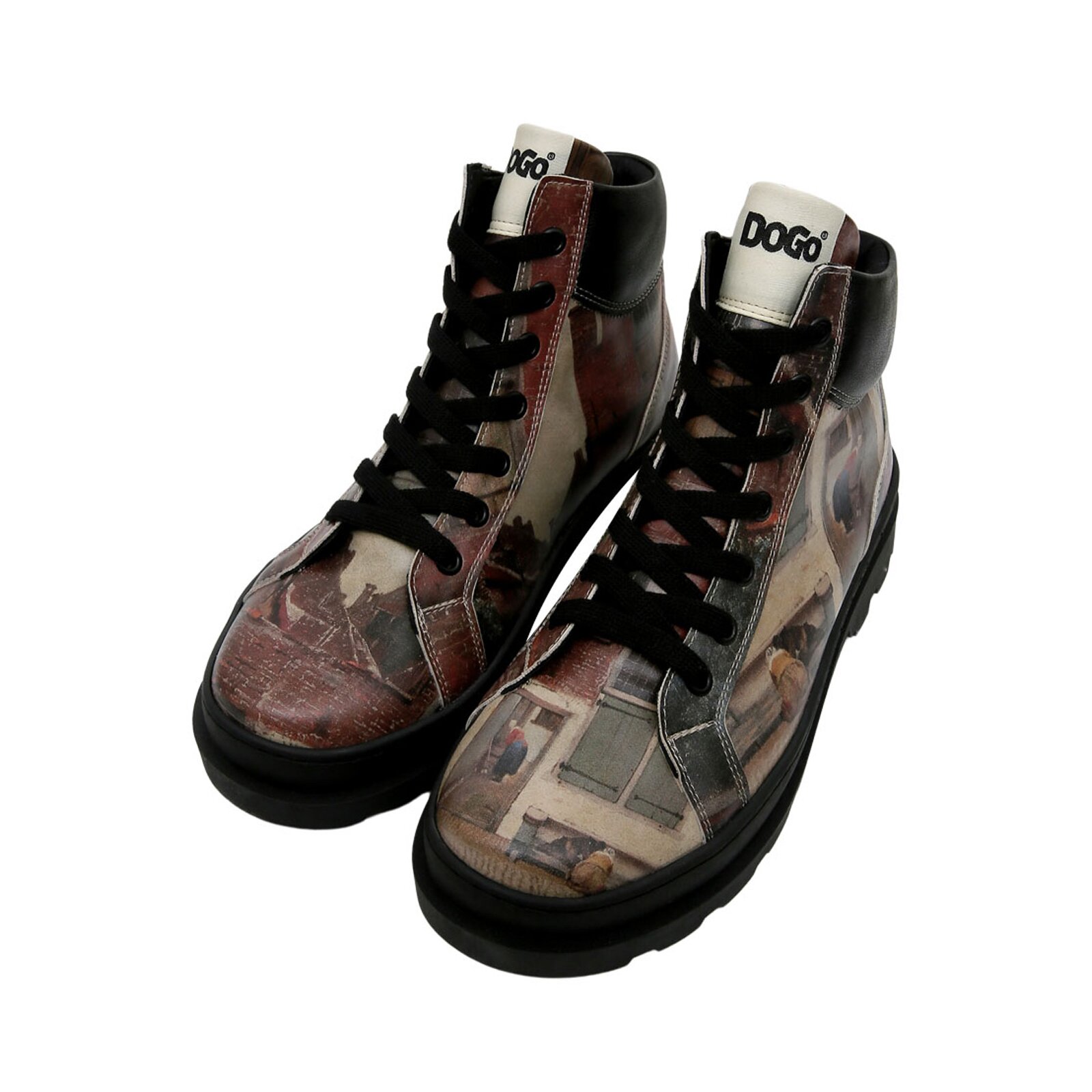 DOGO Winterboots "Adriana Rain Waters My Soul Damen Stiefeletten, Adriana Brick In" Handgefertigt