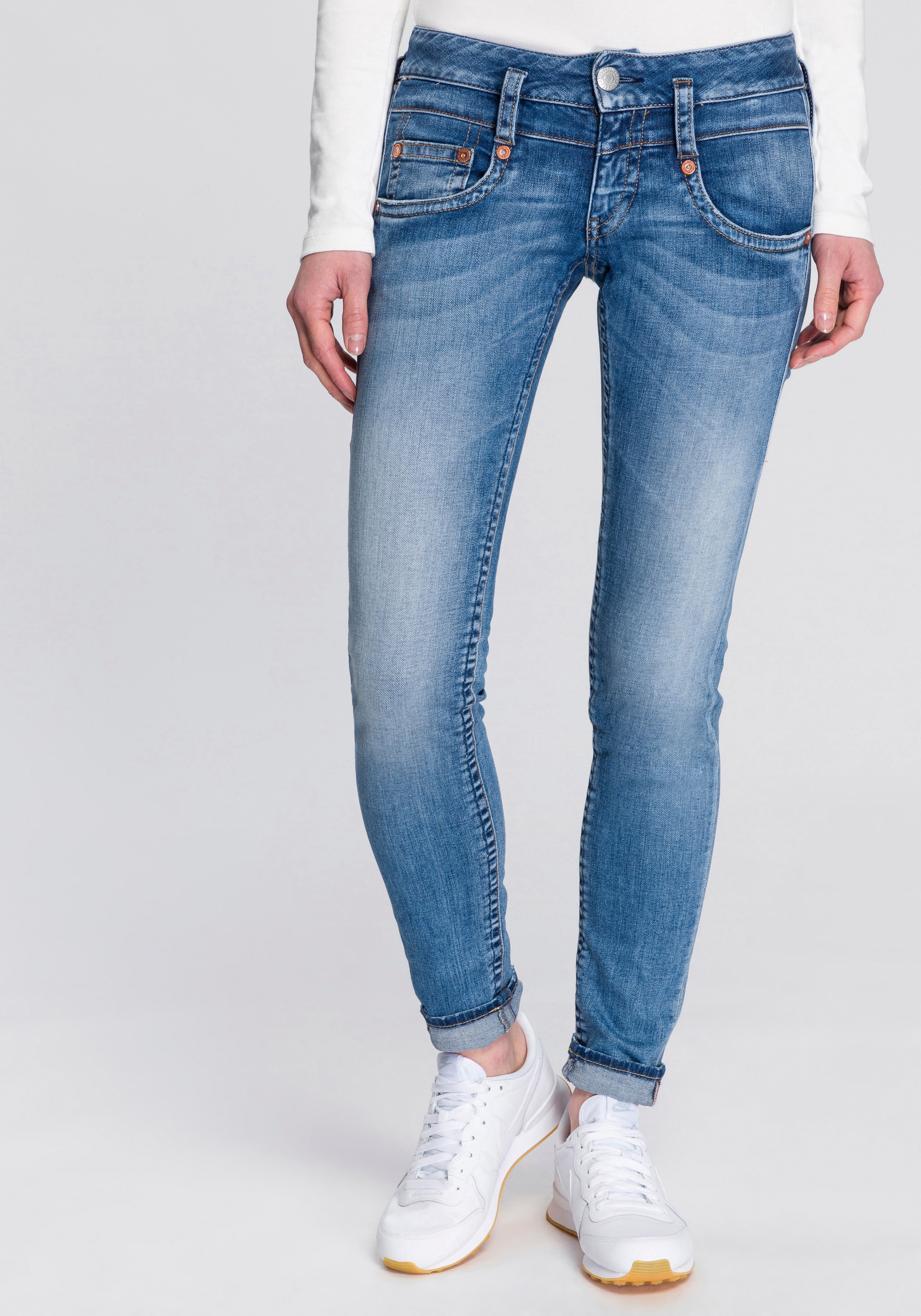 Herrlicher Slim-fit-Jeans »PITCH SLIM ORGANIC«, dank Kitotex BAUR | umweltfreundlich für kaufen Technology