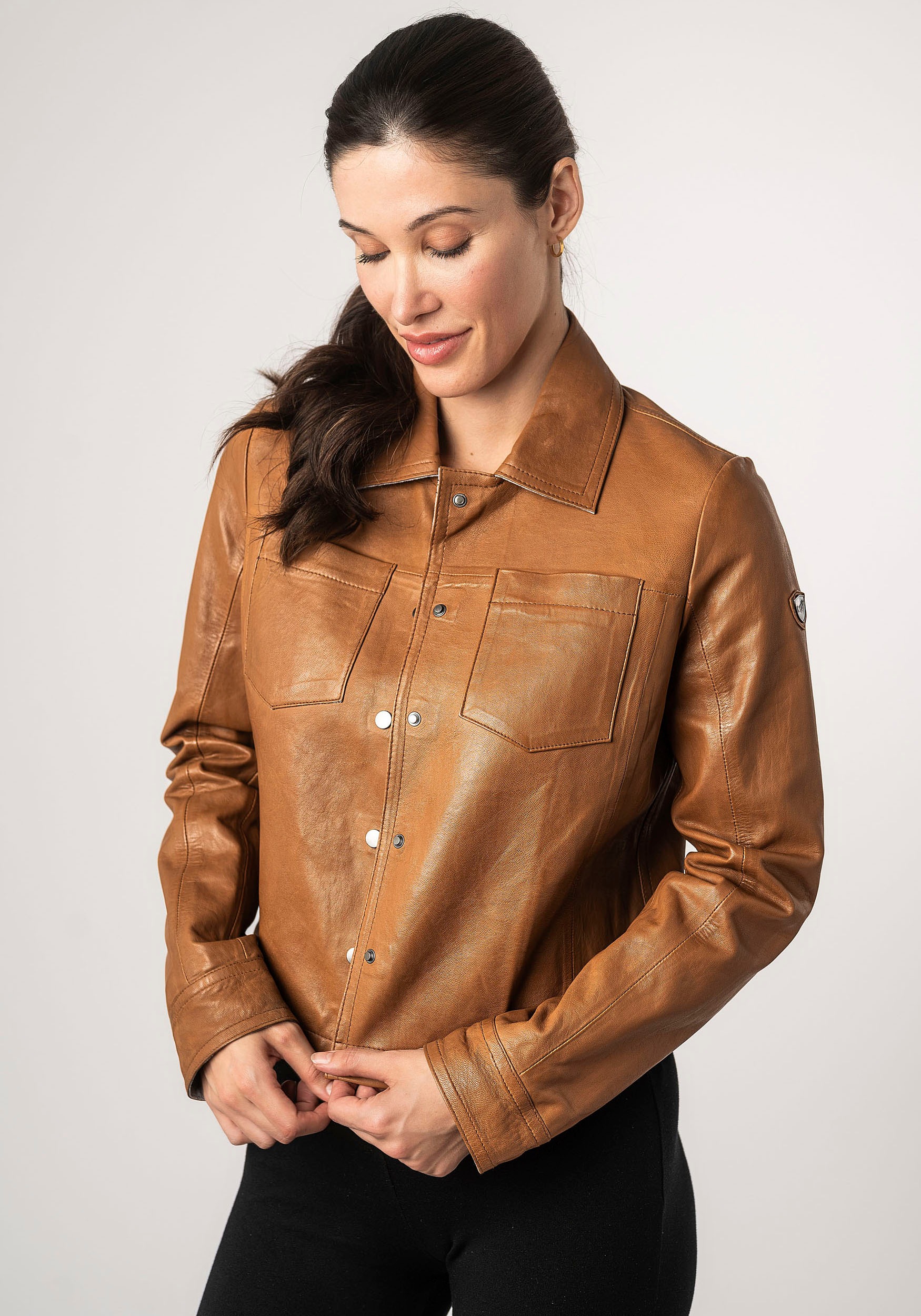 Mauritius Lederjacke »MWLefei«, mit Brusttaschen