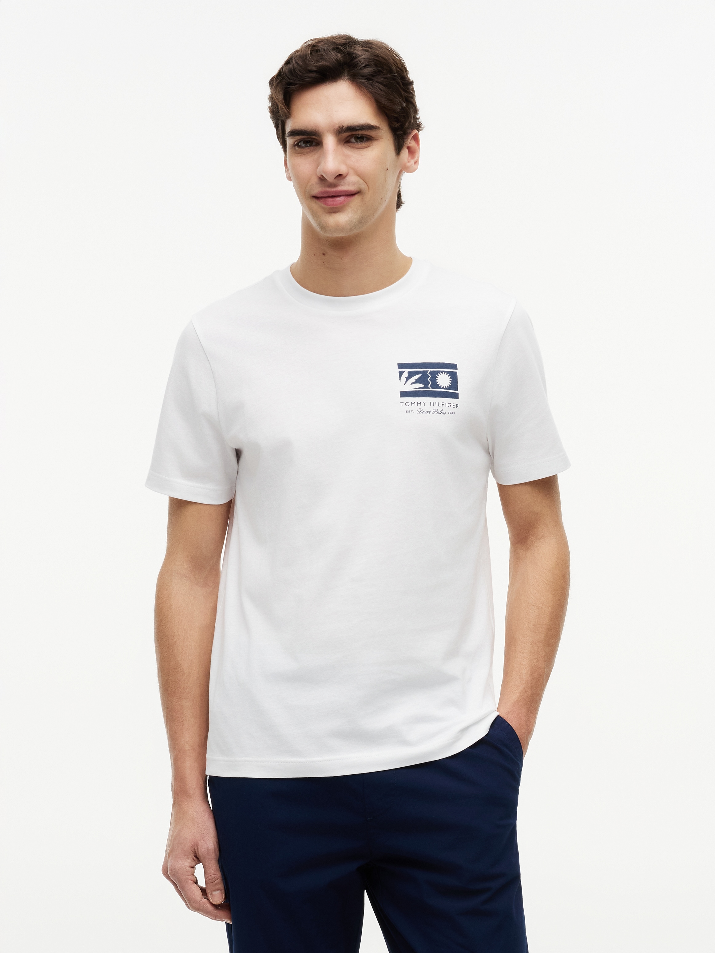 Tommy Hilfiger T-Shirt "MONO SUN GRAPHIC REGULAR TEE" aus Jersey mit Logo-Grafik