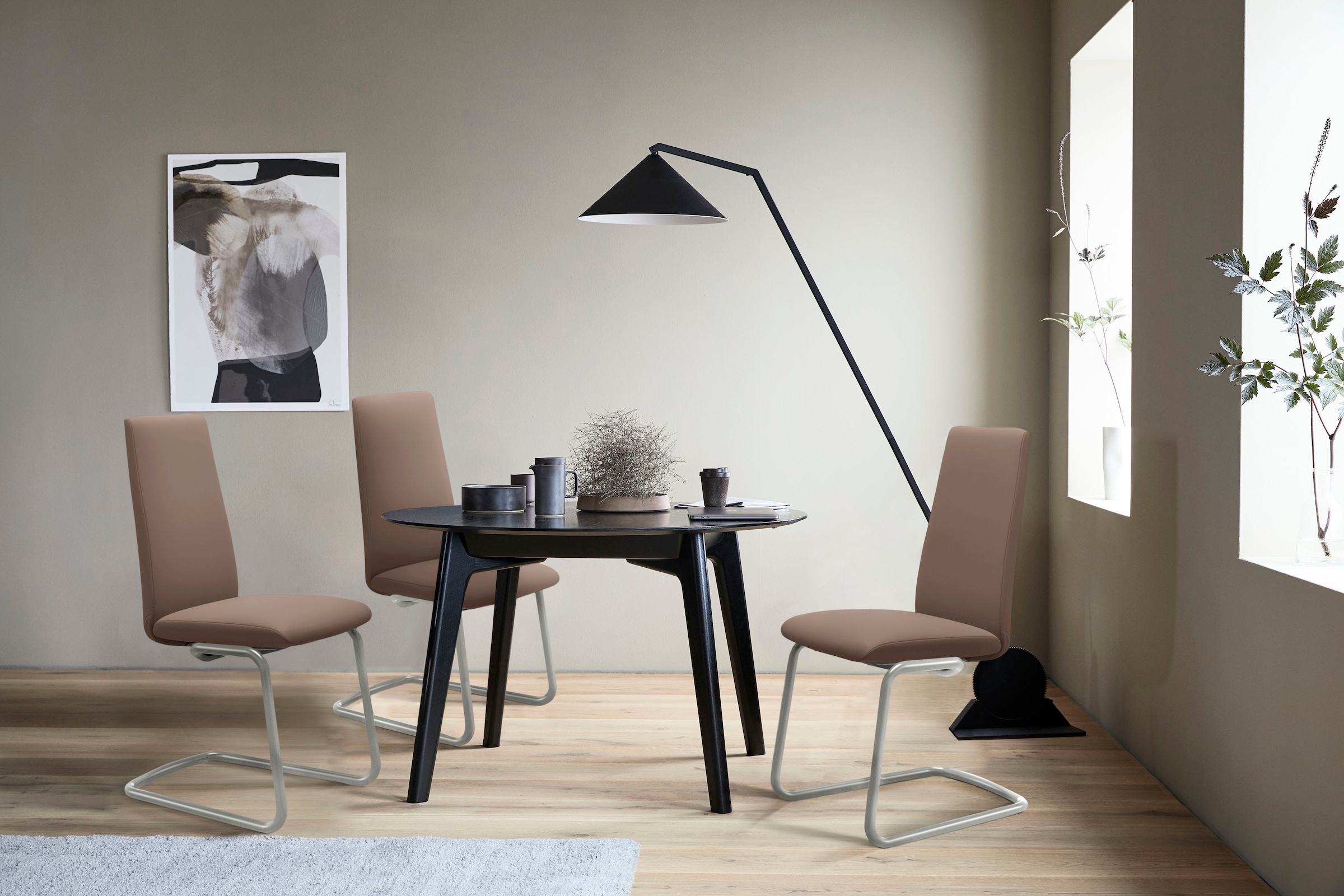 Stressless Polsterstuhl "Laurel" () High Back, Größe L, mit Beinen aus Stahl in Chrom matt