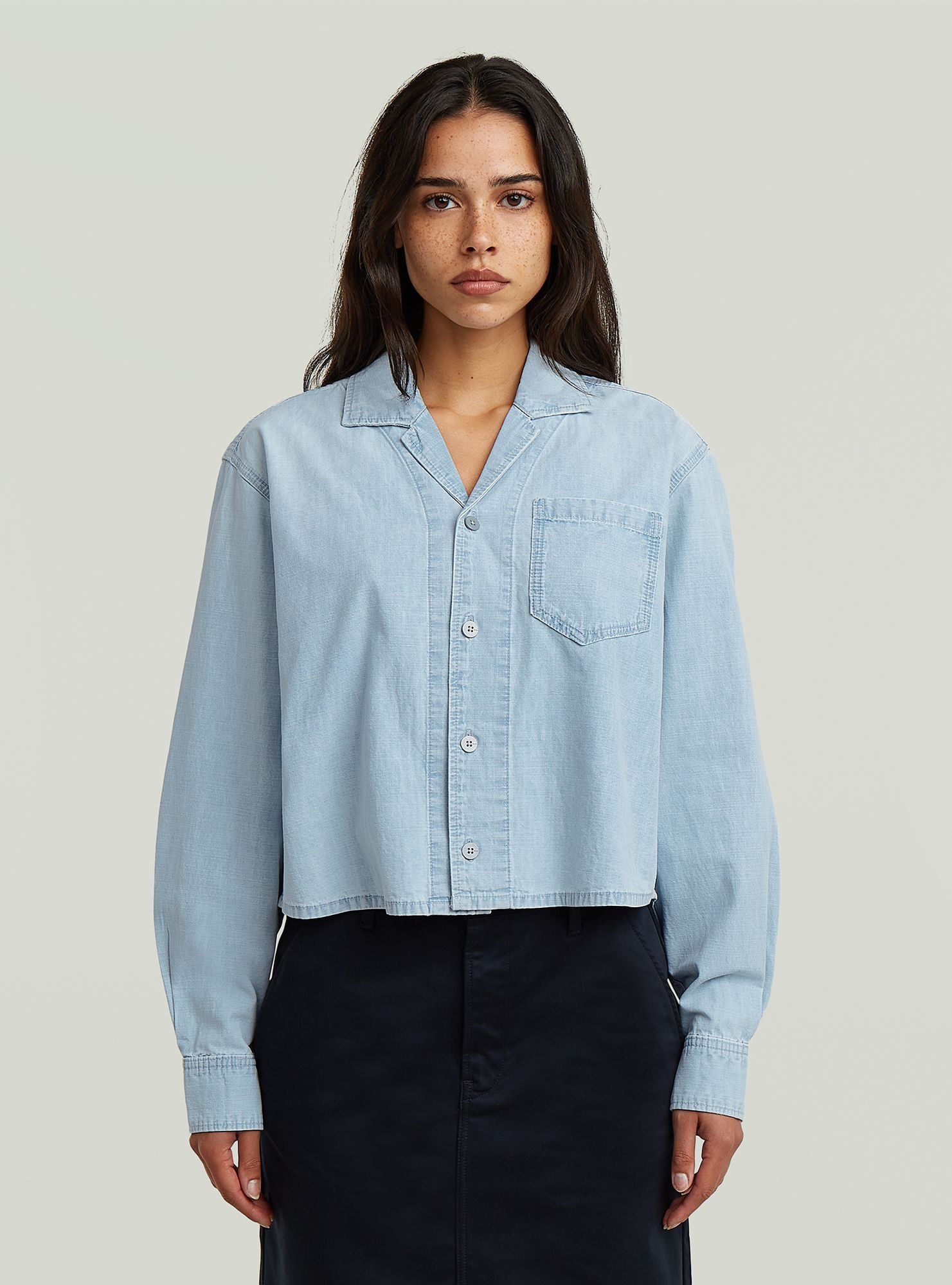 G-STAR Langarmshirt "Resort Boxy Relaxed Shirt" günstig online kaufen