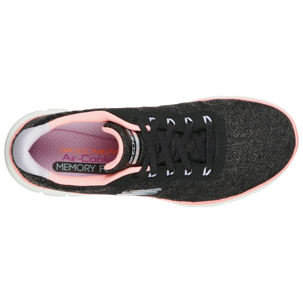 Skechers Sneaker »FLEX APEEAL 4.0 FRESH MOVE«, mit Air Cooled Memory Foam, Freizeitschuh, Halbschuh, Schnürschuh