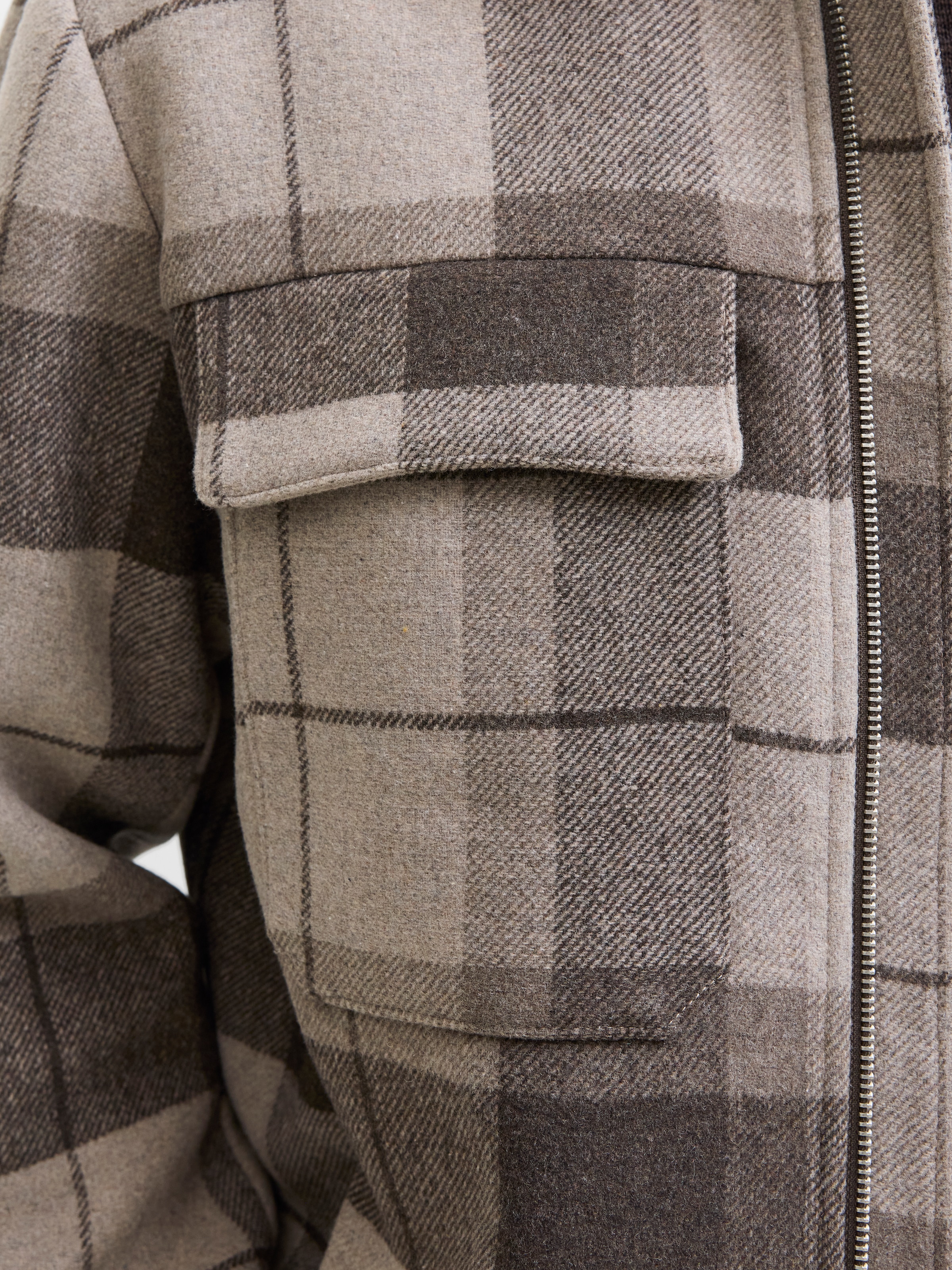 Jack & Jones Wolljacke »JPRCCRUSSEL WOOL BLEND JACKET SN« ohne Kapuze