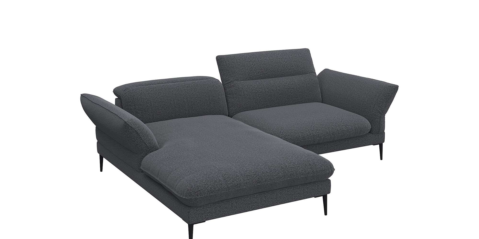 FLEXLUX Ecksofa "Salino, Funktionssofa mit Recamiere, Relaxsofa, Ecksofa", günstig online kaufen